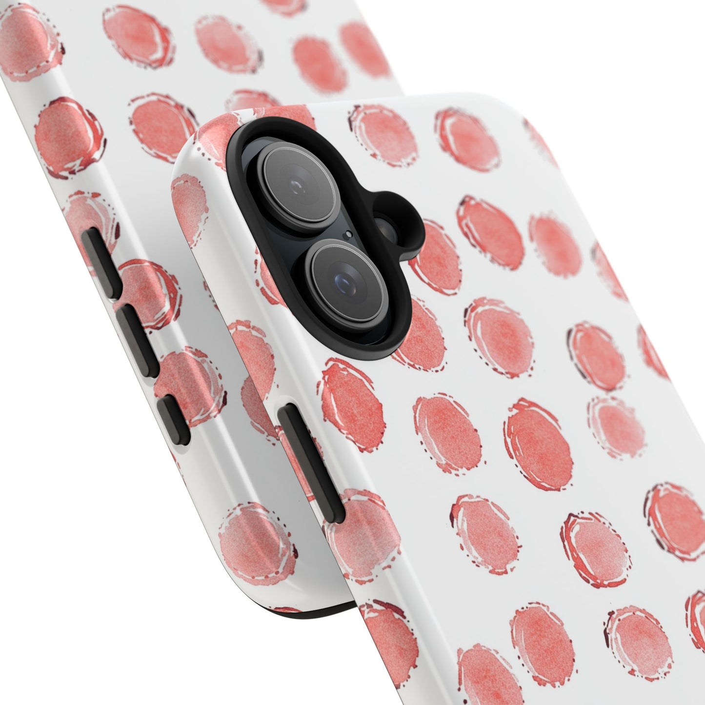 Trendy Spots | Pink Polka Dot Tough Phone Case