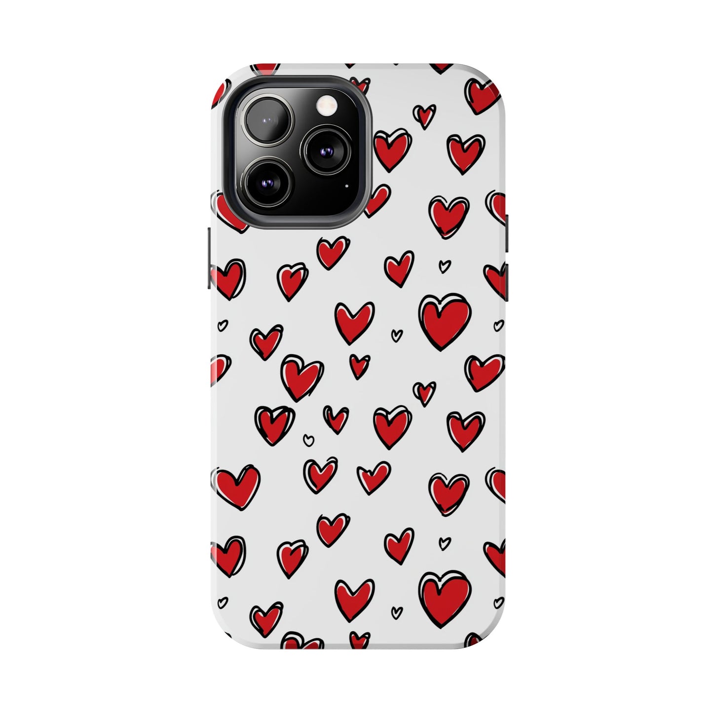 Love is in the Air | Red Hearts Tough Phone Case