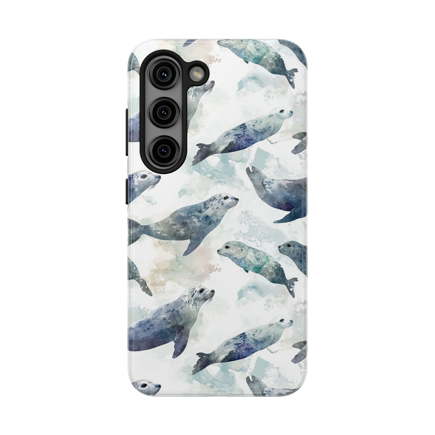 Animal Instinct | Watercolor Leopard Seals