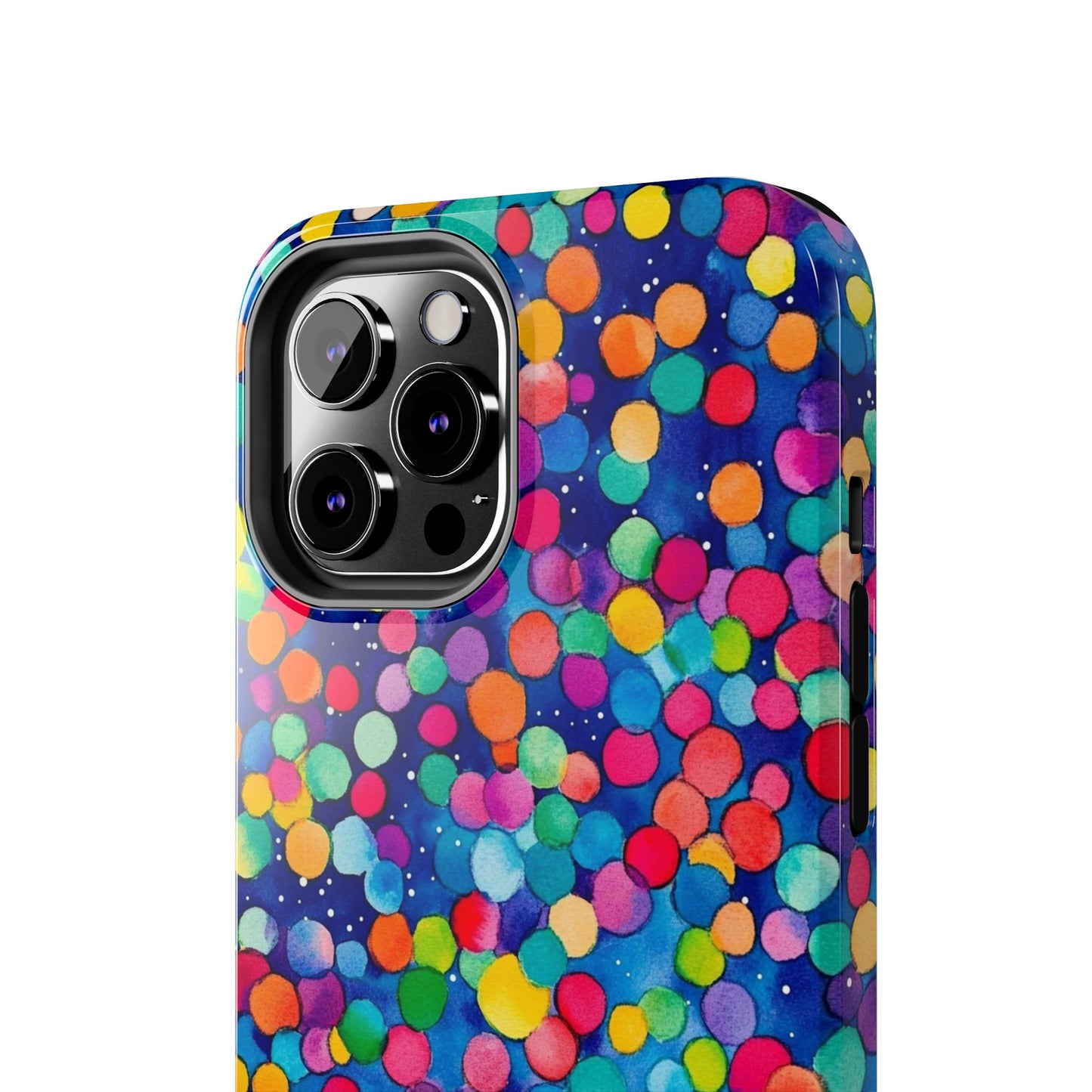 Trendy Spots | Colorful Blues Polka Dots Phone Case