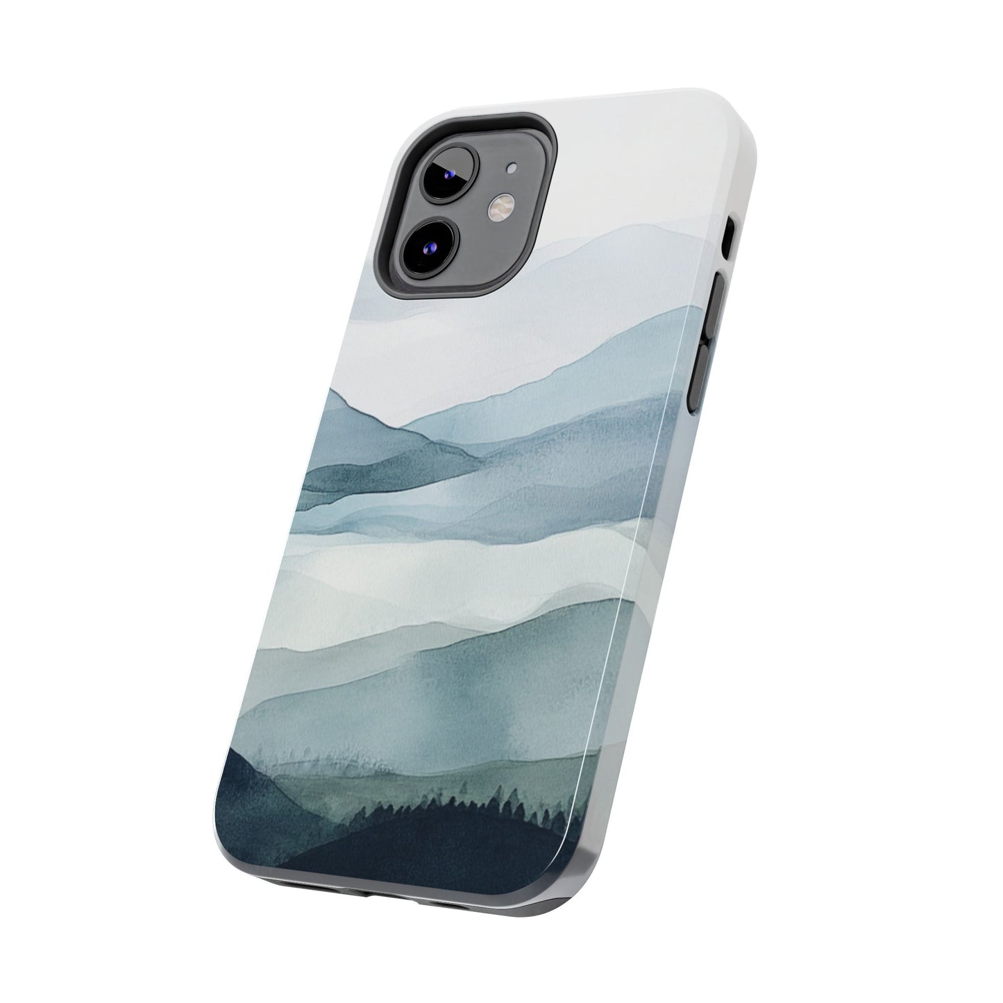 Majestic Mountains | Watercolor Mountain Scene Tough Phone Case