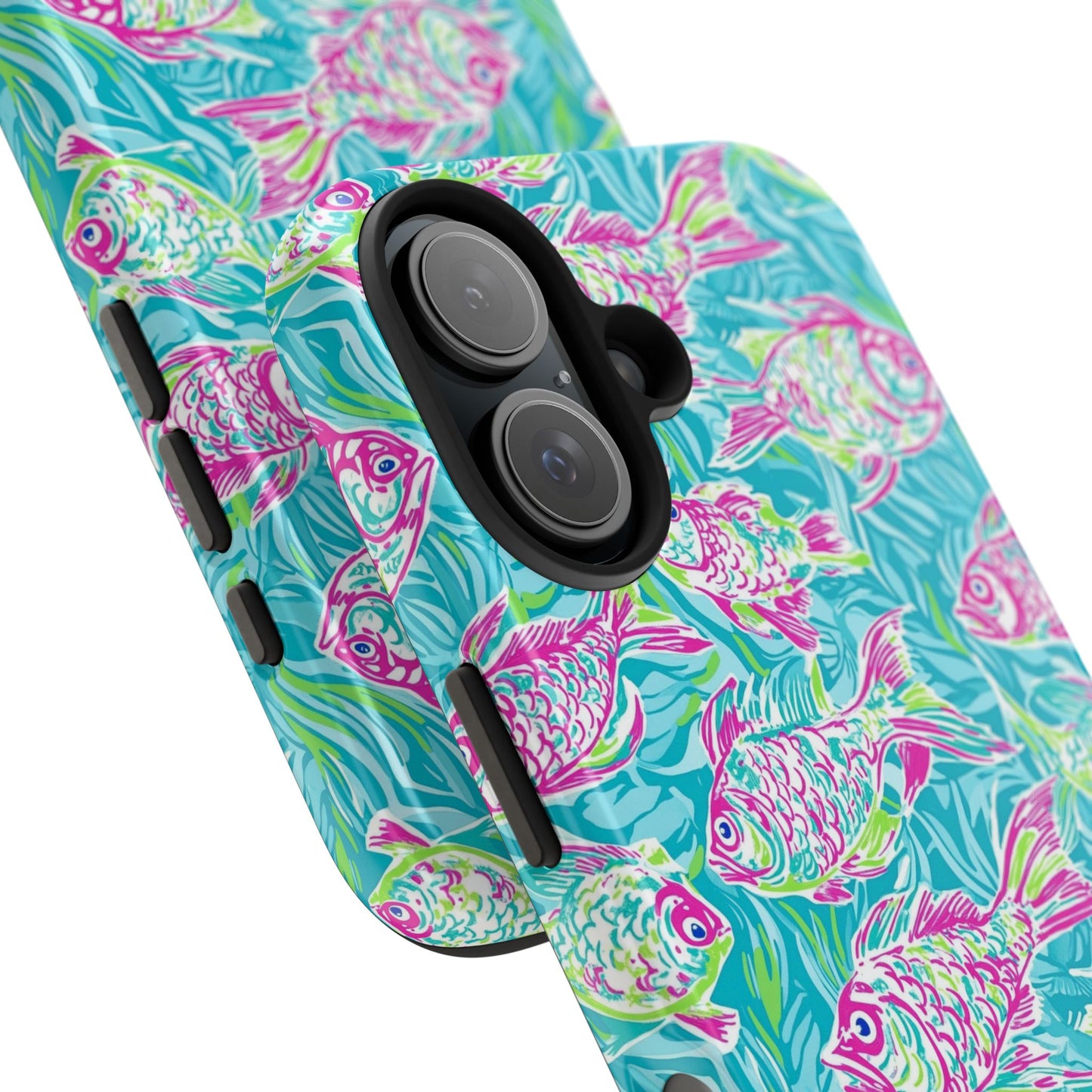 Under the Sea | Colorful Fish Design, Hot Pink Blue Green, Fishing Gifts, Ocean Lover, Marine Life Accessories, Protective Cover