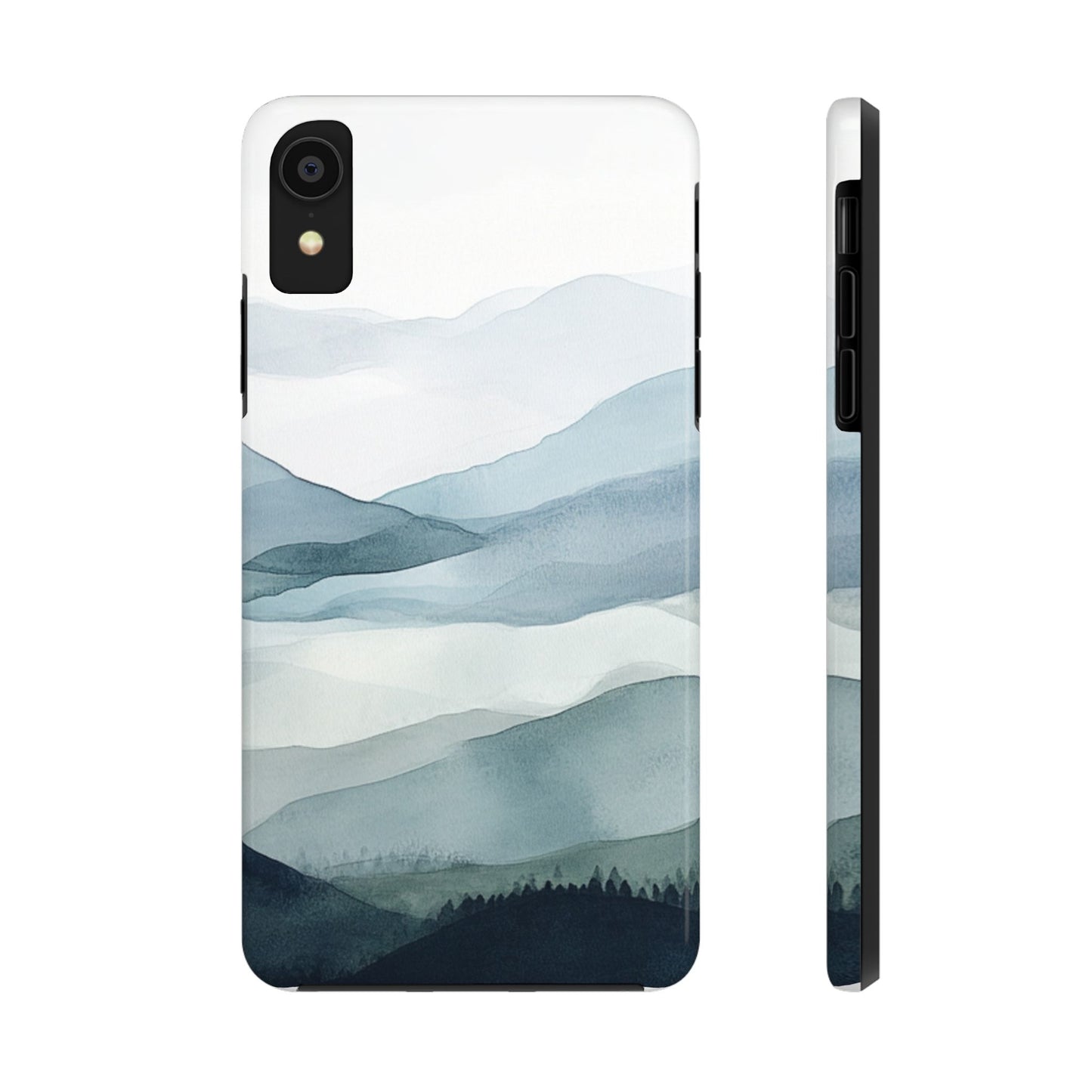Majestic Mountains | Watercolor Mountain Scene Tough Phone Case