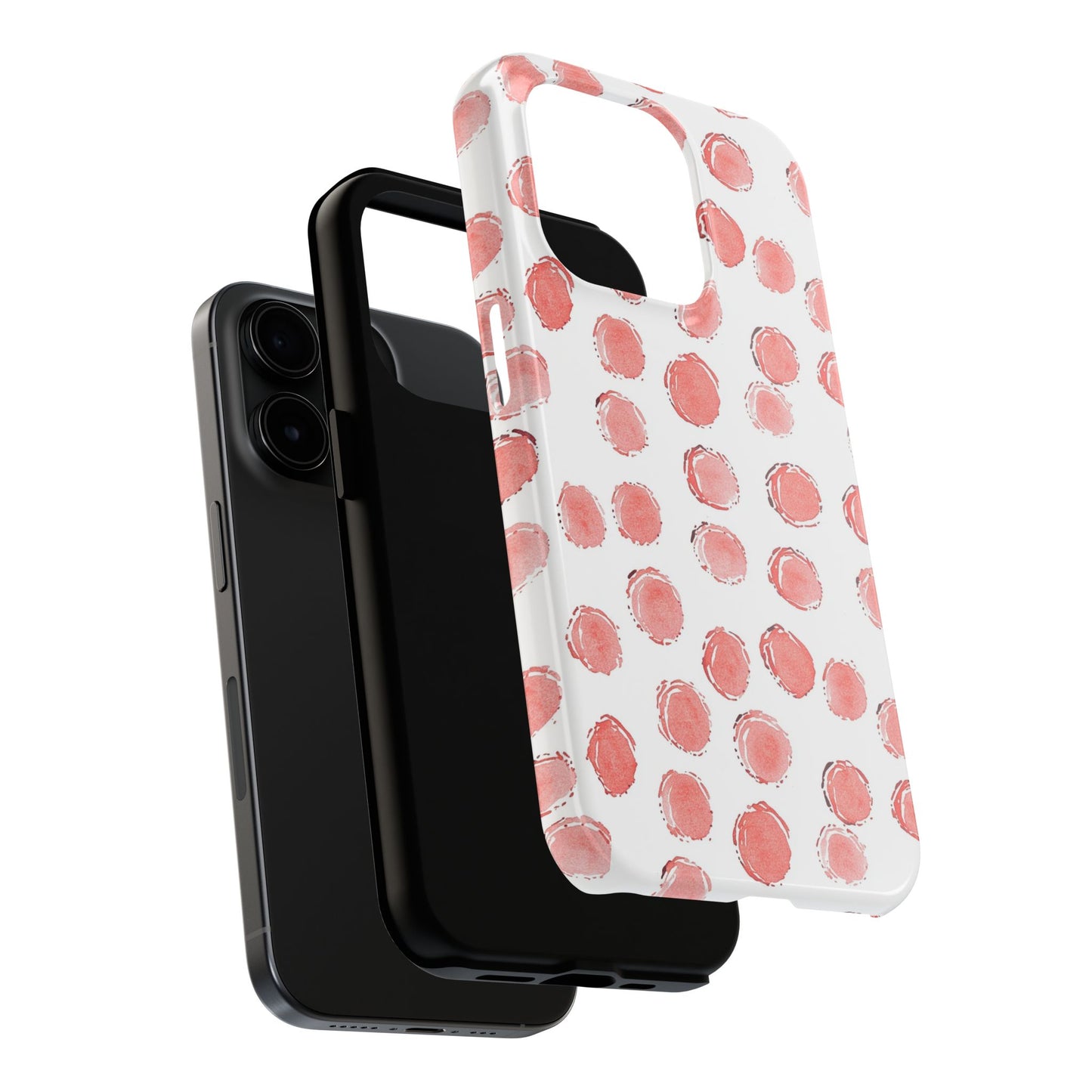 Trendy Spots | Pink Polka Dot Tough Phone Case