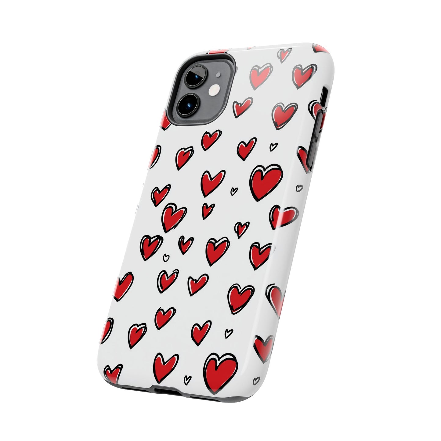 Love is in the Air | Red Hearts Tough Phone Case