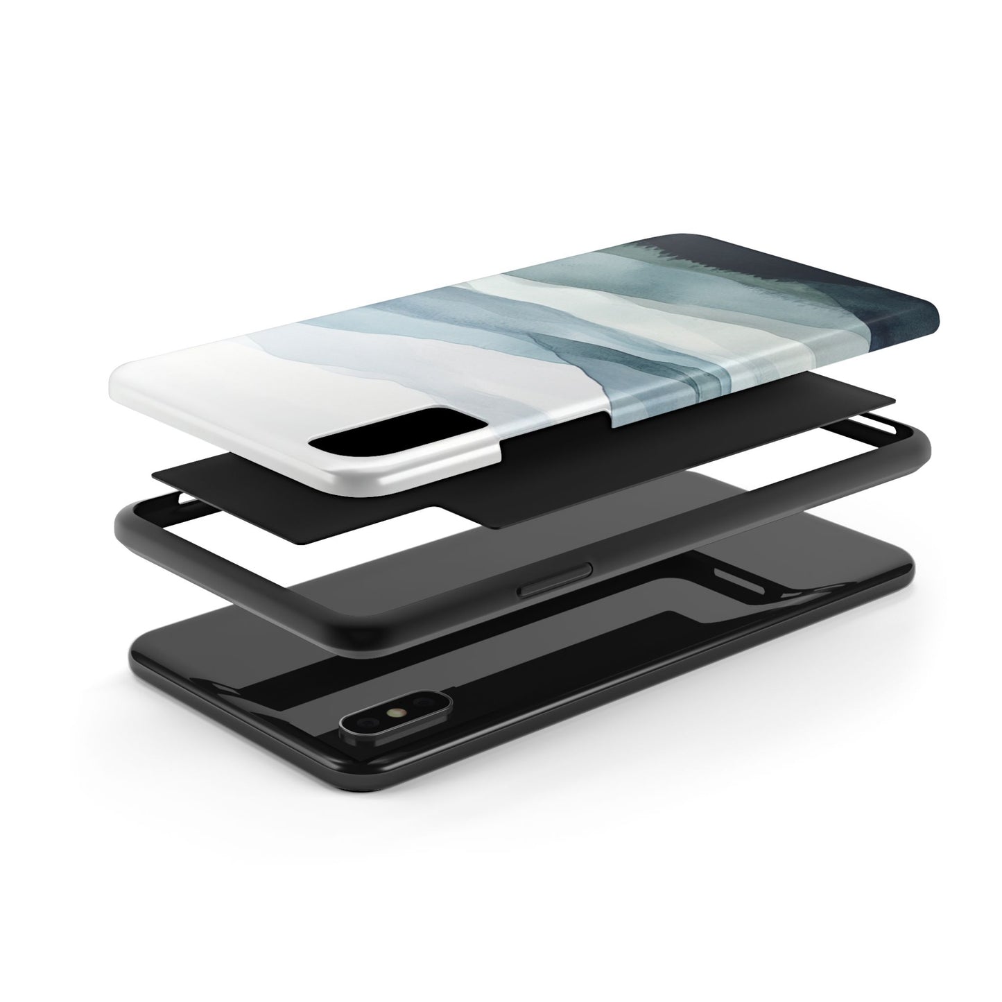 Majestic Mountains | Watercolor Mountain Scene Tough Phone Case