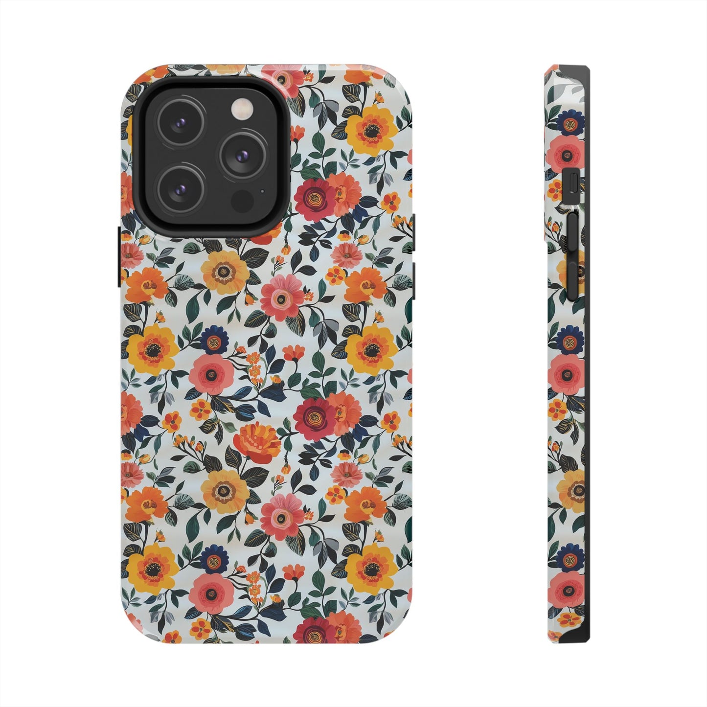 In Bloom | Small Colorful Flowers Tough Phone Cases