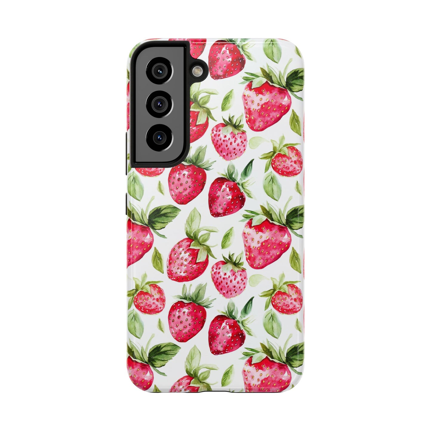 Nature Lover | Strawberry Watercolor Tough Phone Case
