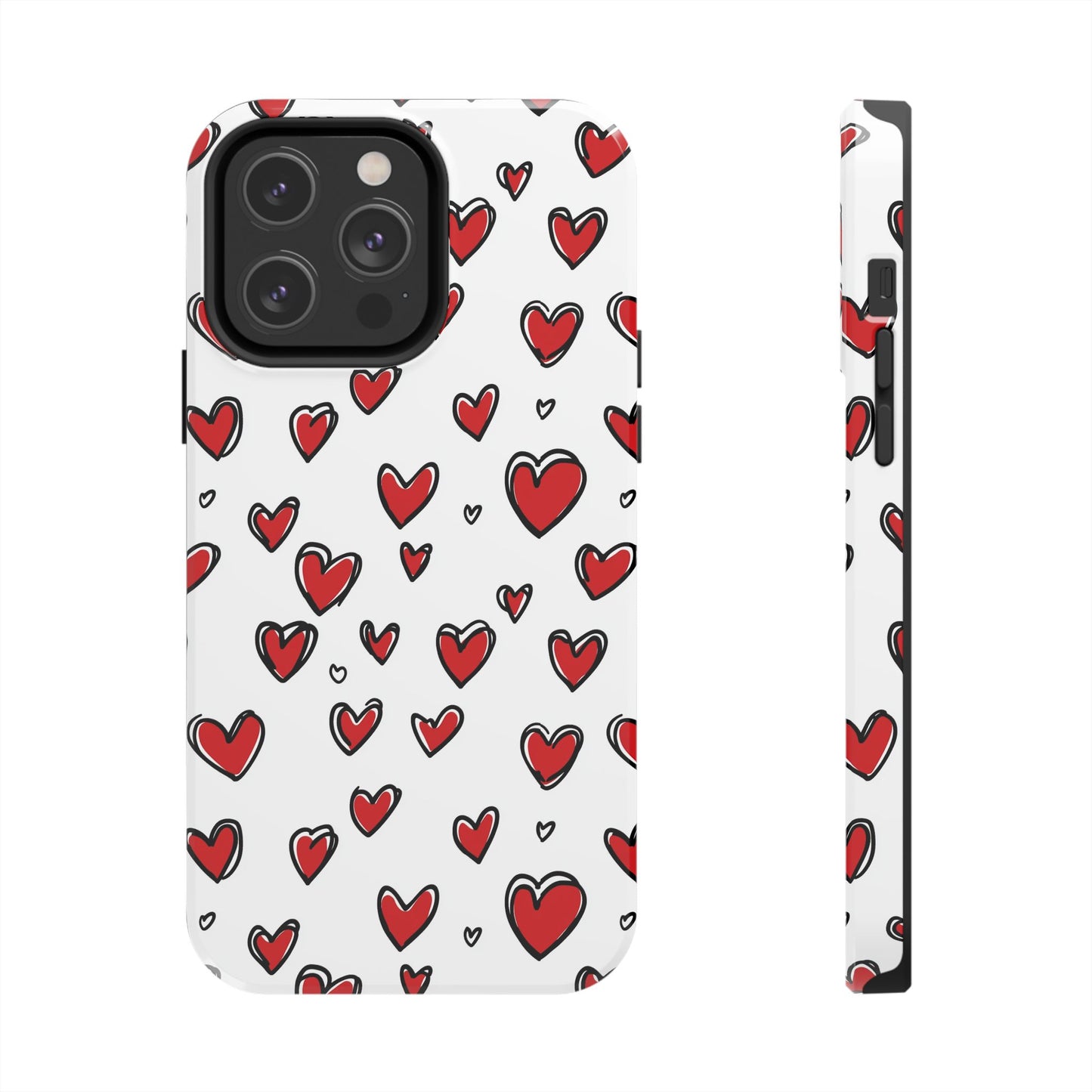 Love is in the Air | Red Hearts Tough Phone Case
