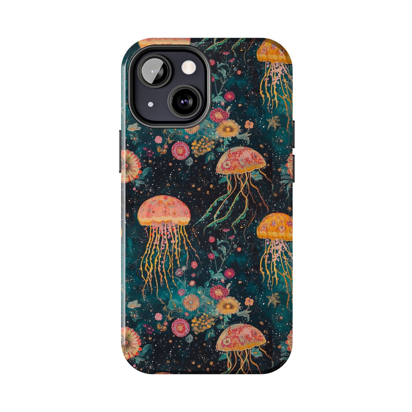 Under the Sea | Jellyfish Phone Cases, Floral Ocean Design, Sea Creature Protective Cover, Unique Tech Accessories, Underwater Theme Gifts, Tough Phone