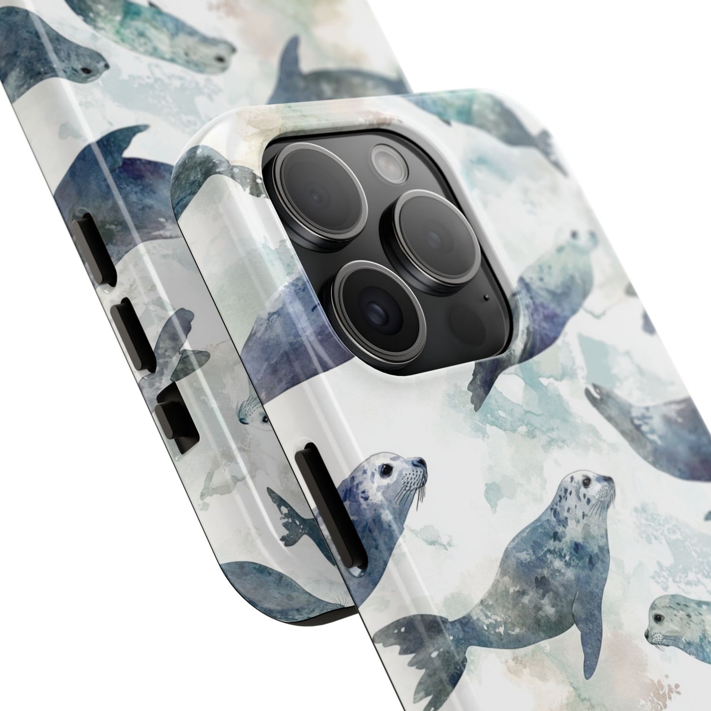 Animal Instinct | Watercolor Leopard Seals