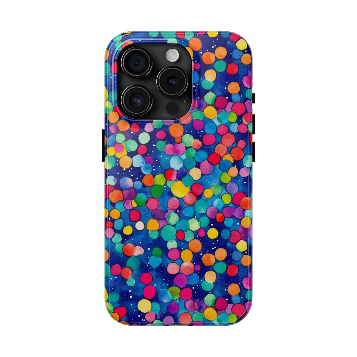 Trendy Spots | Colorful Blues Polka Dots Phone Case