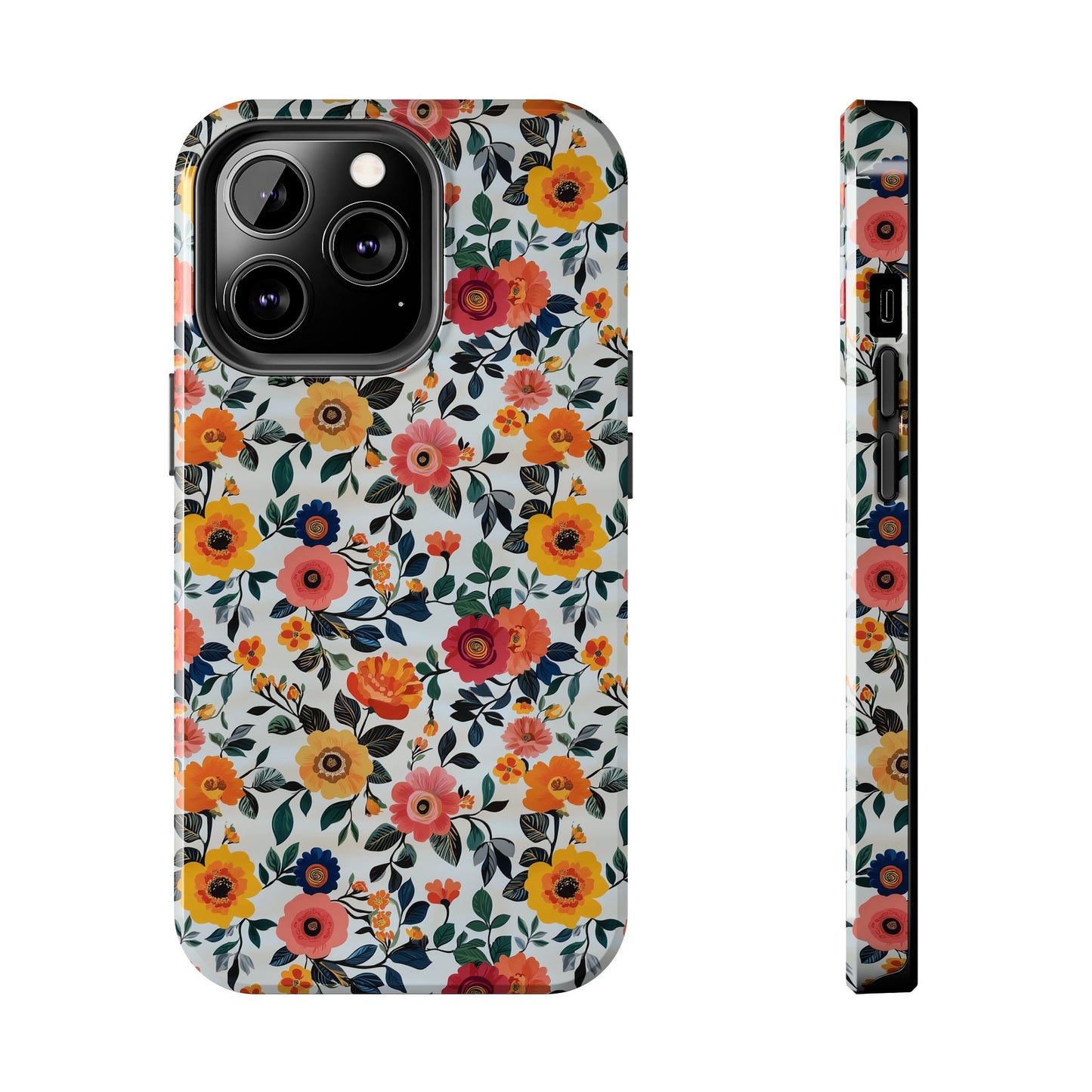 In Bloom | Small Colorful Flowers Tough Phone Cases