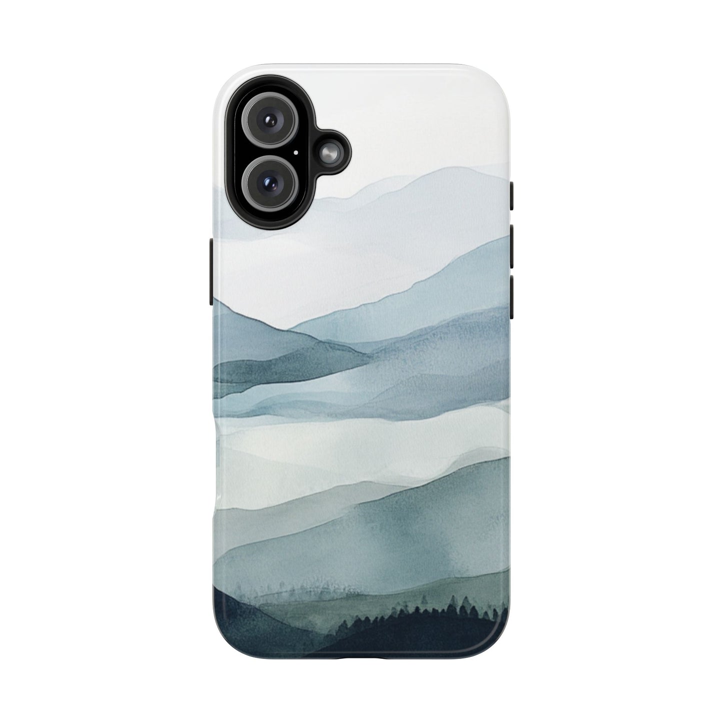 Majestic Mountains | Watercolor Mountain Scene Tough Phone Case