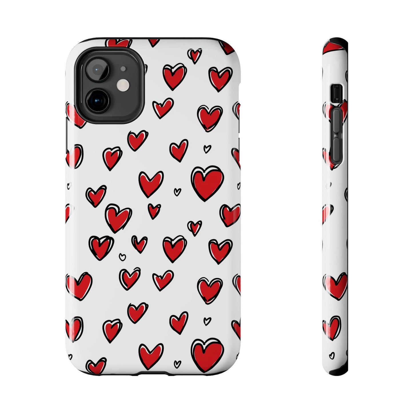 Love is in the Air | Red Hearts Tough Phone Case
