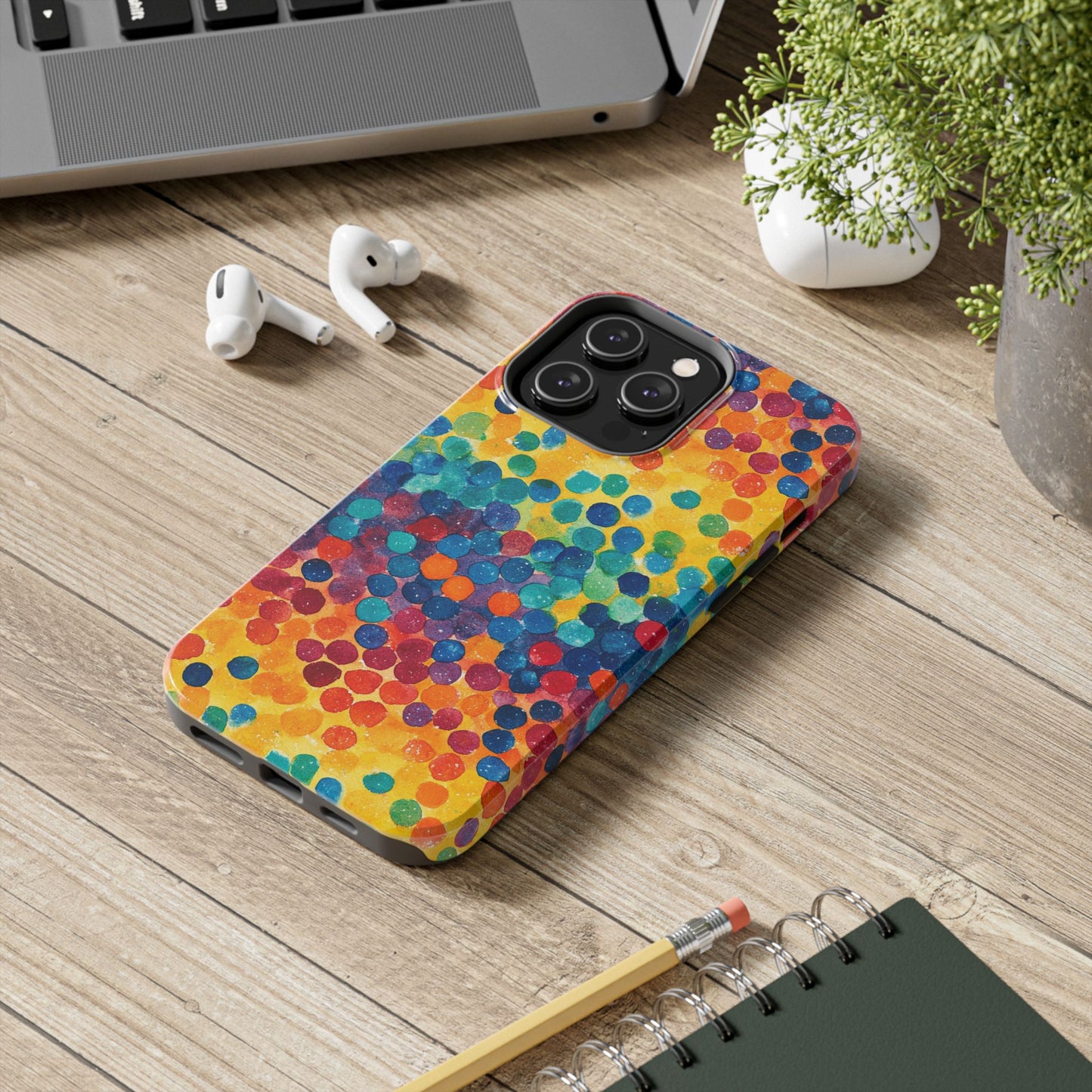Trendy Spots | Rainbow Polka Dots Phone Case