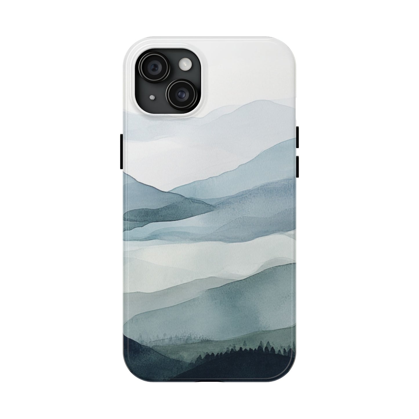 Majestic Mountains | Watercolor Mountain Scene Tough Phone Case