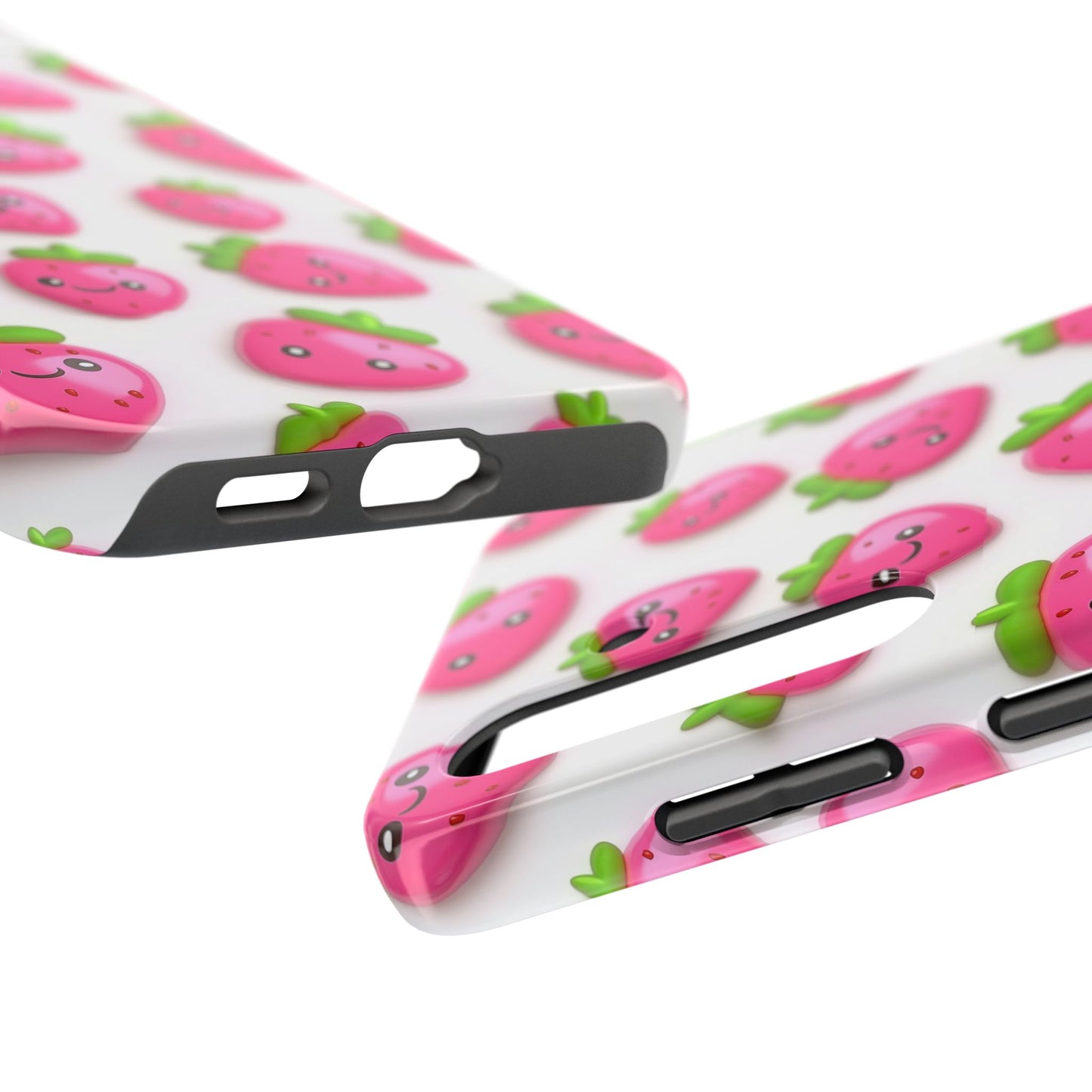 Quirky Chic | Smiling Strawberries Tough Phone Case