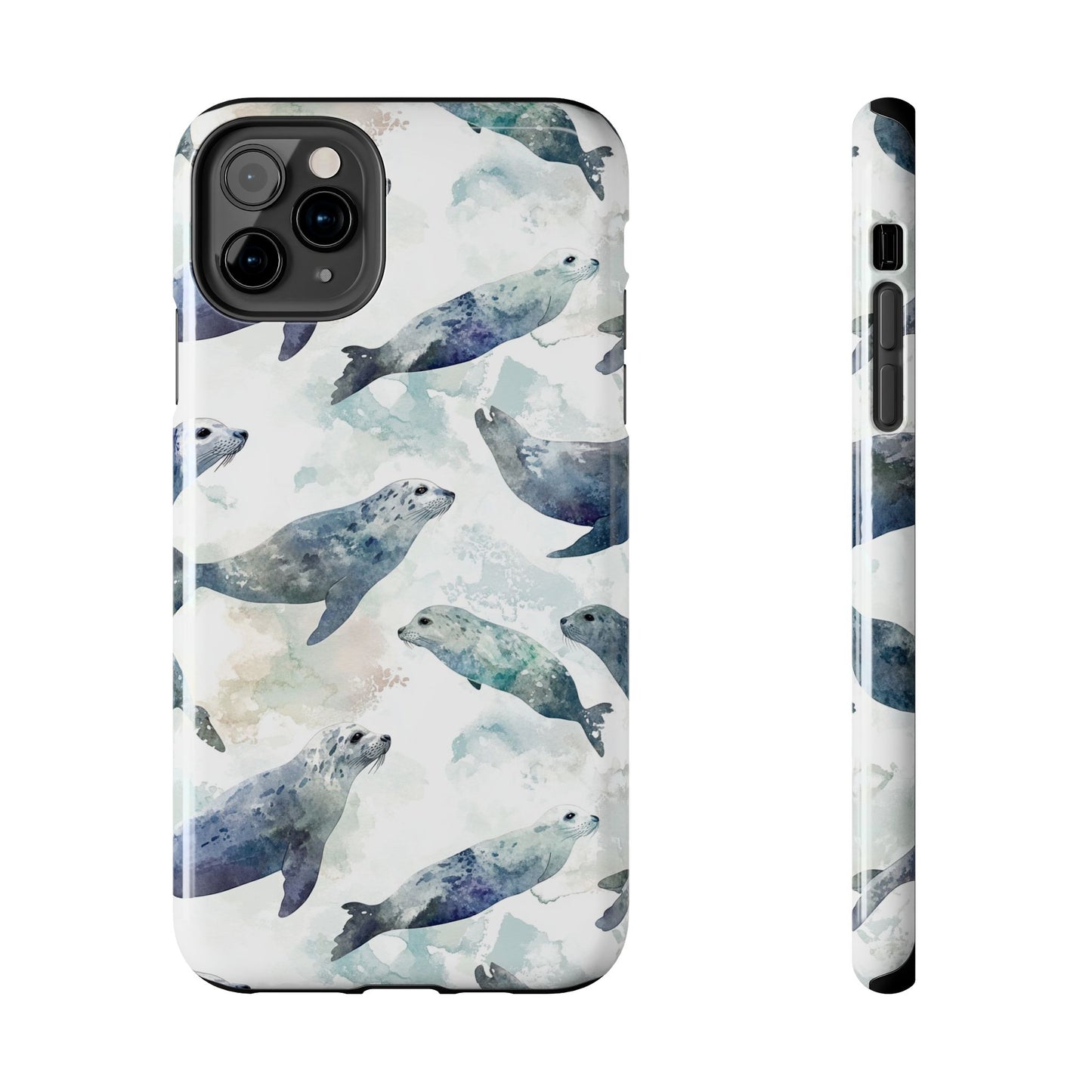 Animal Instinct | Watercolor Leopard Seals