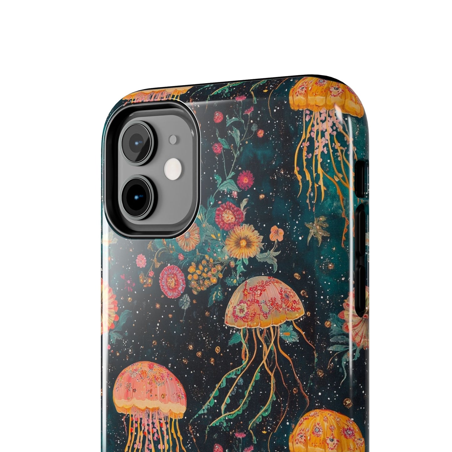 Under the Sea | Jellyfish Phone Cases, Floral Ocean Design, Sea Creature Protective Cover, Unique Tech Accessories, Underwater Theme Gifts, Tough Phone