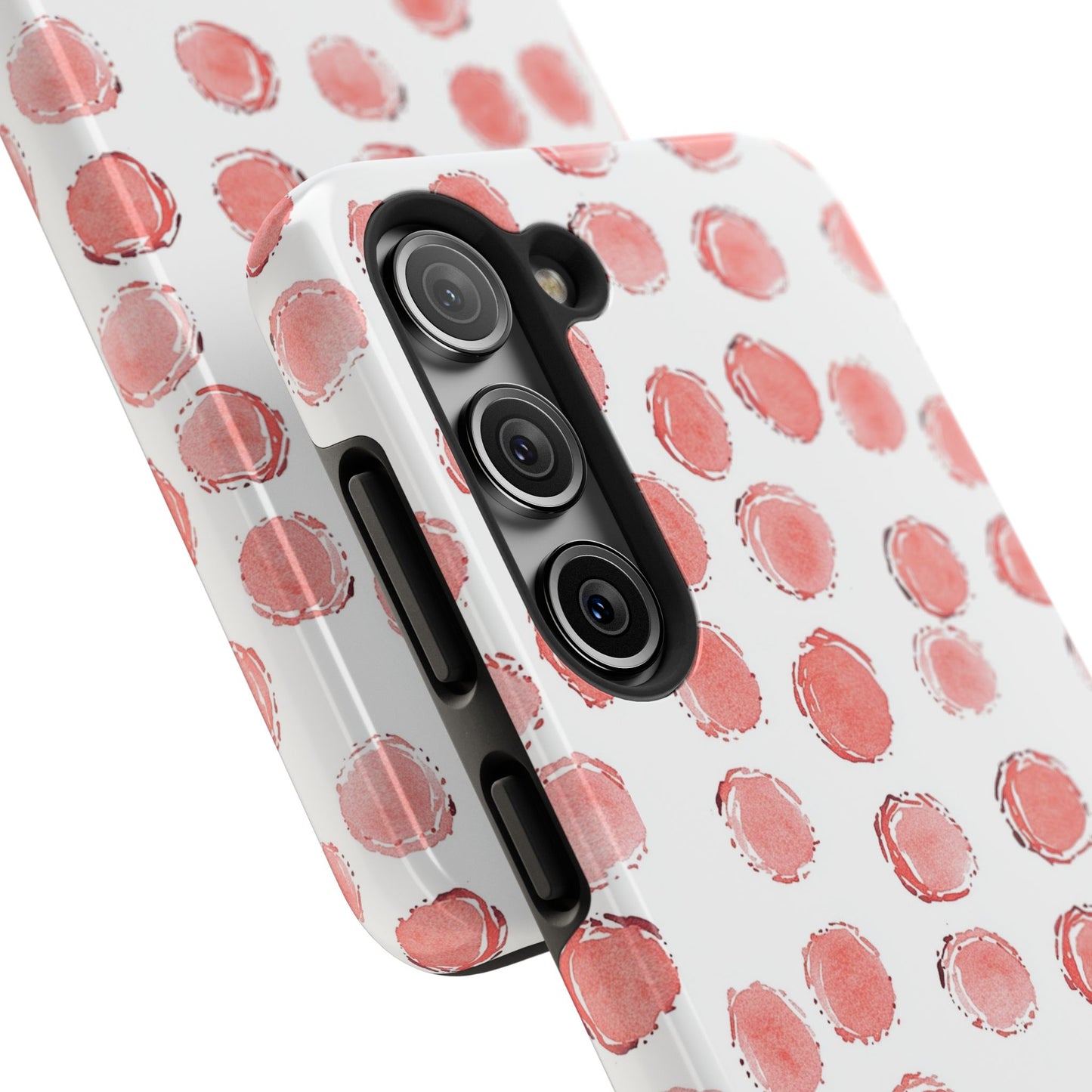 Trendy Spots | Pink Polka Dot Tough Phone Case