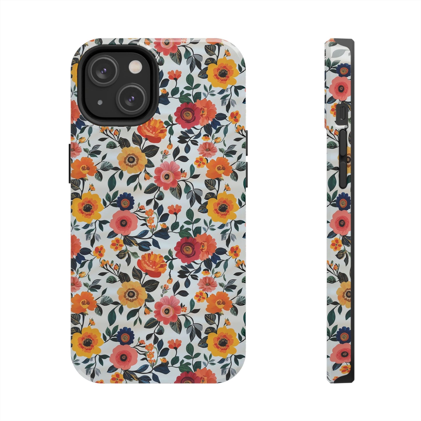 In Bloom | Small Colorful Flowers Tough Phone Cases