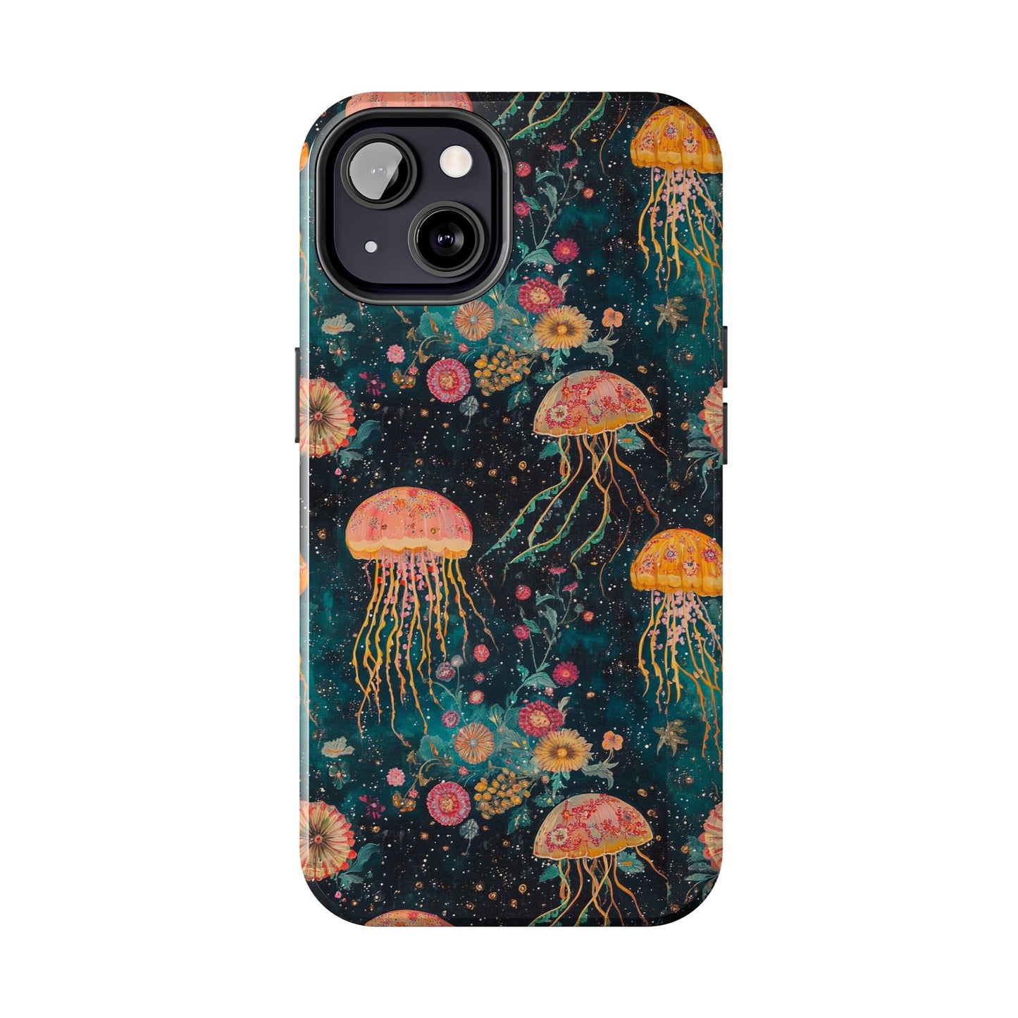 Under the Sea | Jellyfish Phone Cases, Floral Ocean Design, Sea Creature Protective Cover, Unique Tech Accessories, Underwater Theme Gifts, Tough Phone