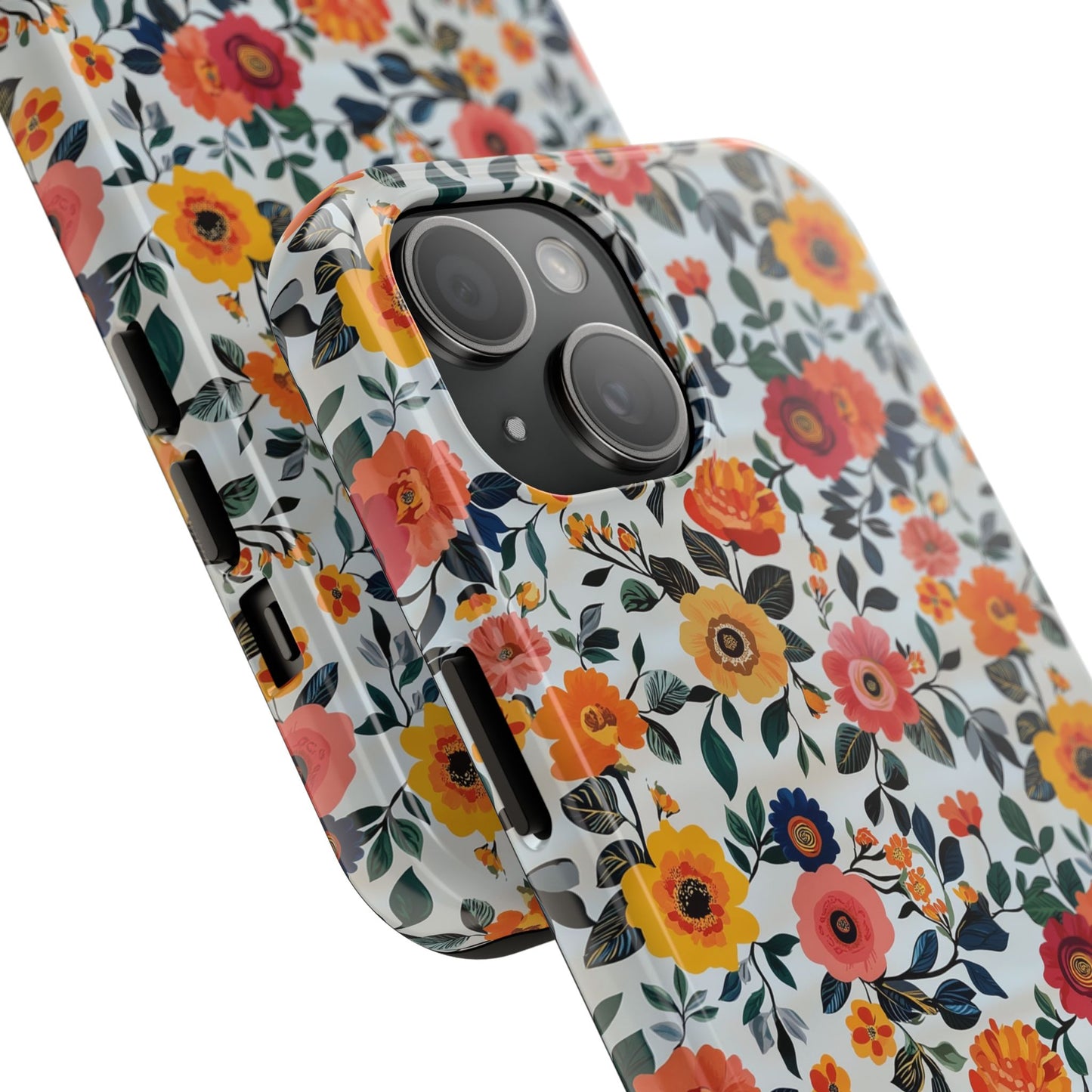 In Bloom | Small Colorful Flowers Tough Phone Cases