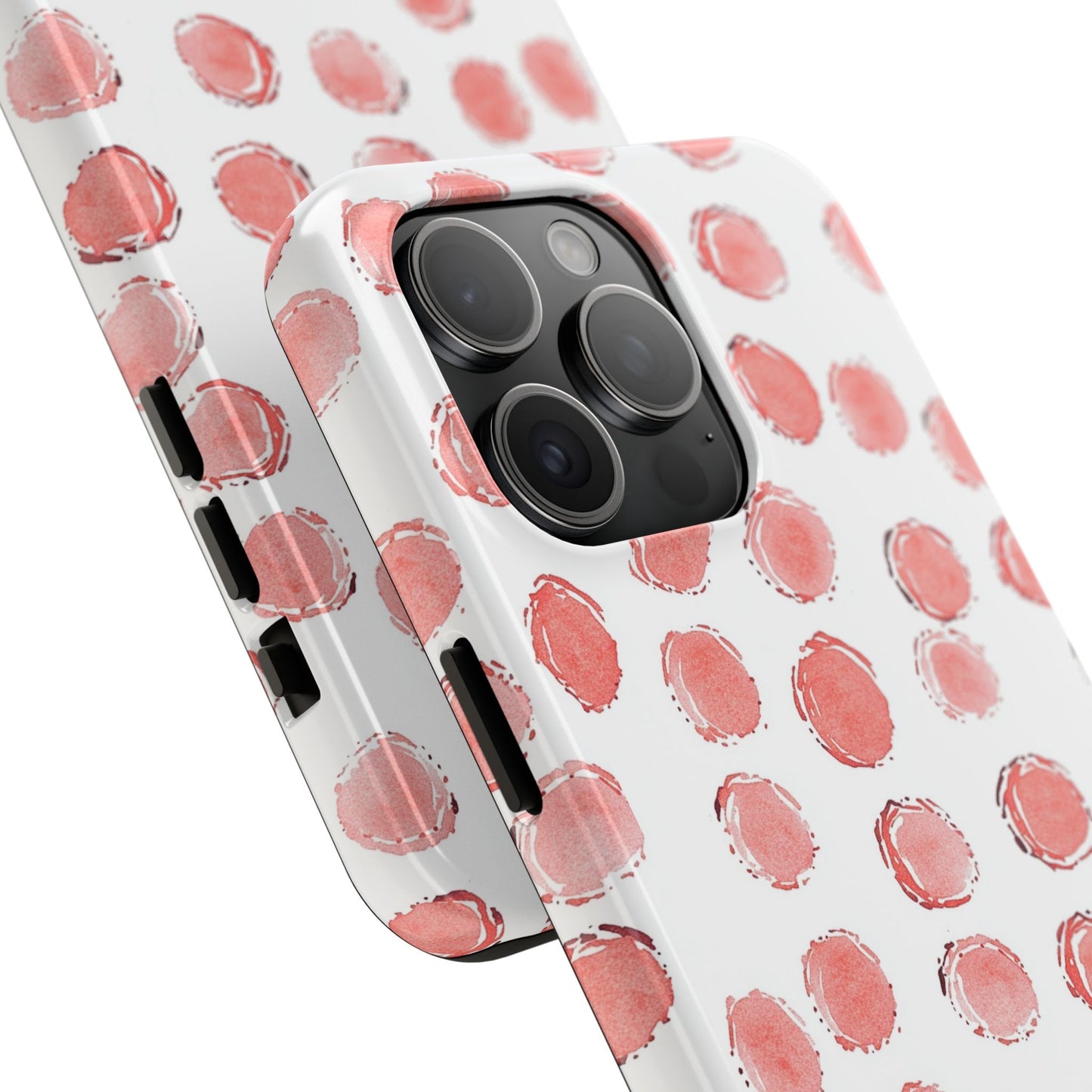 Trendy Spots | Pink Polka Dot Tough Phone Case