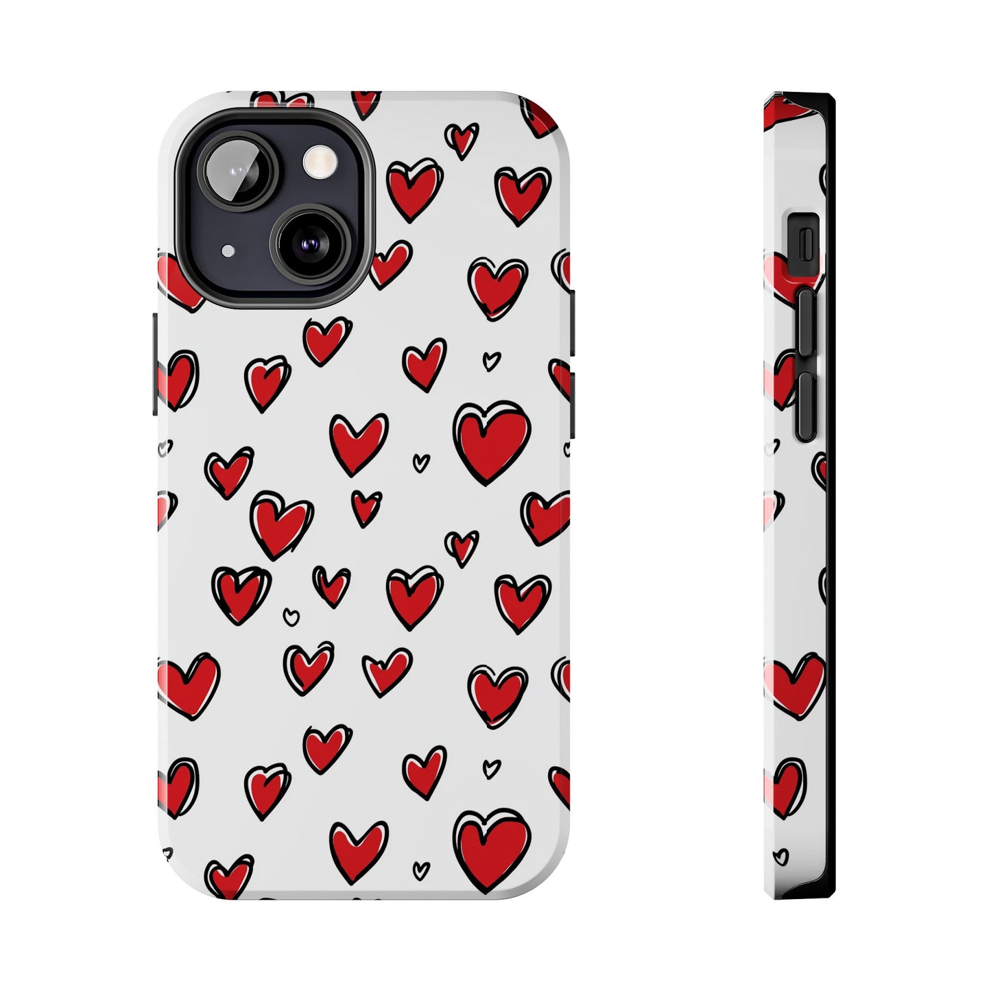 Love is in the Air | Red Hearts Tough Phone Case
