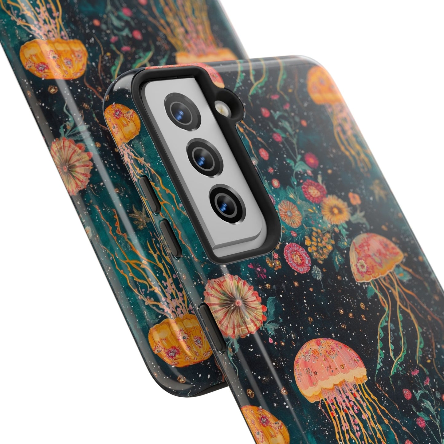 Under the Sea | Jellyfish Phone Cases, Floral Ocean Design, Sea Creature Protective Cover, Unique Tech Accessories, Underwater Theme Gifts, Tough Phone