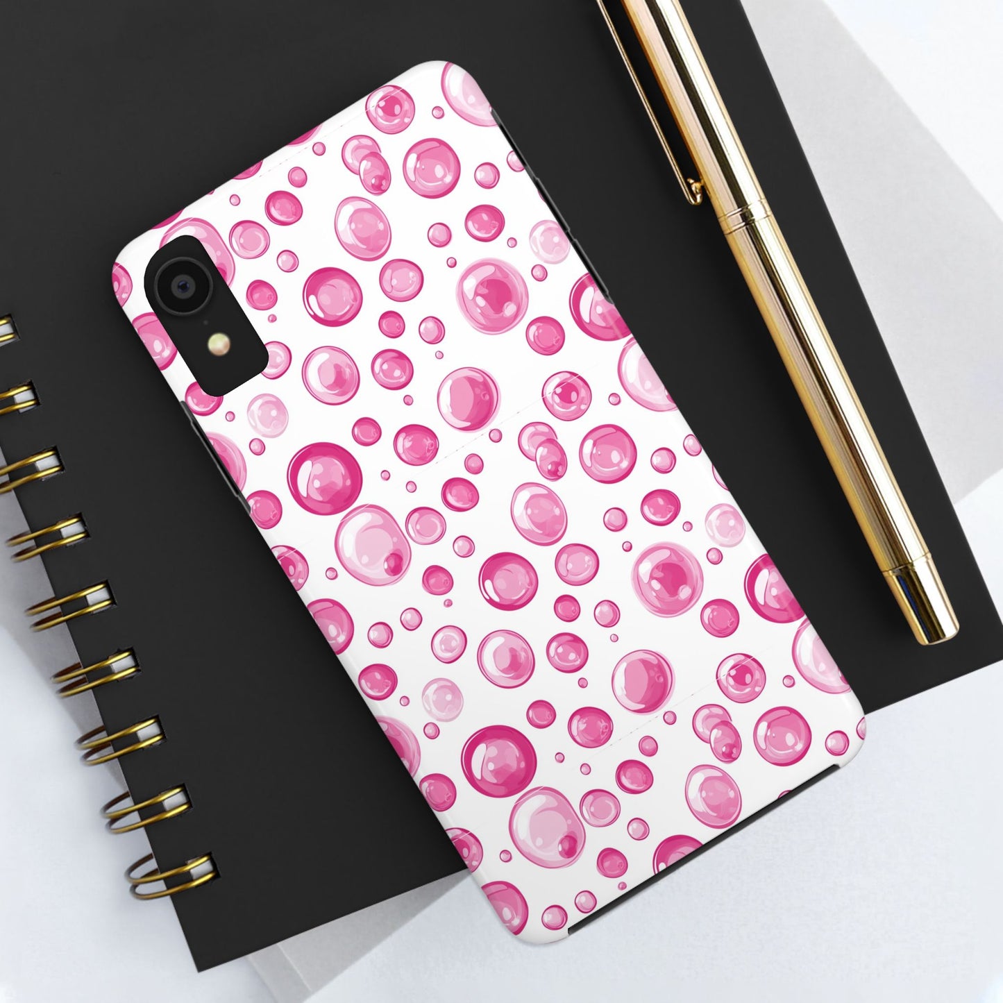 Trendy Spots | Pink Bubbles Phone Case