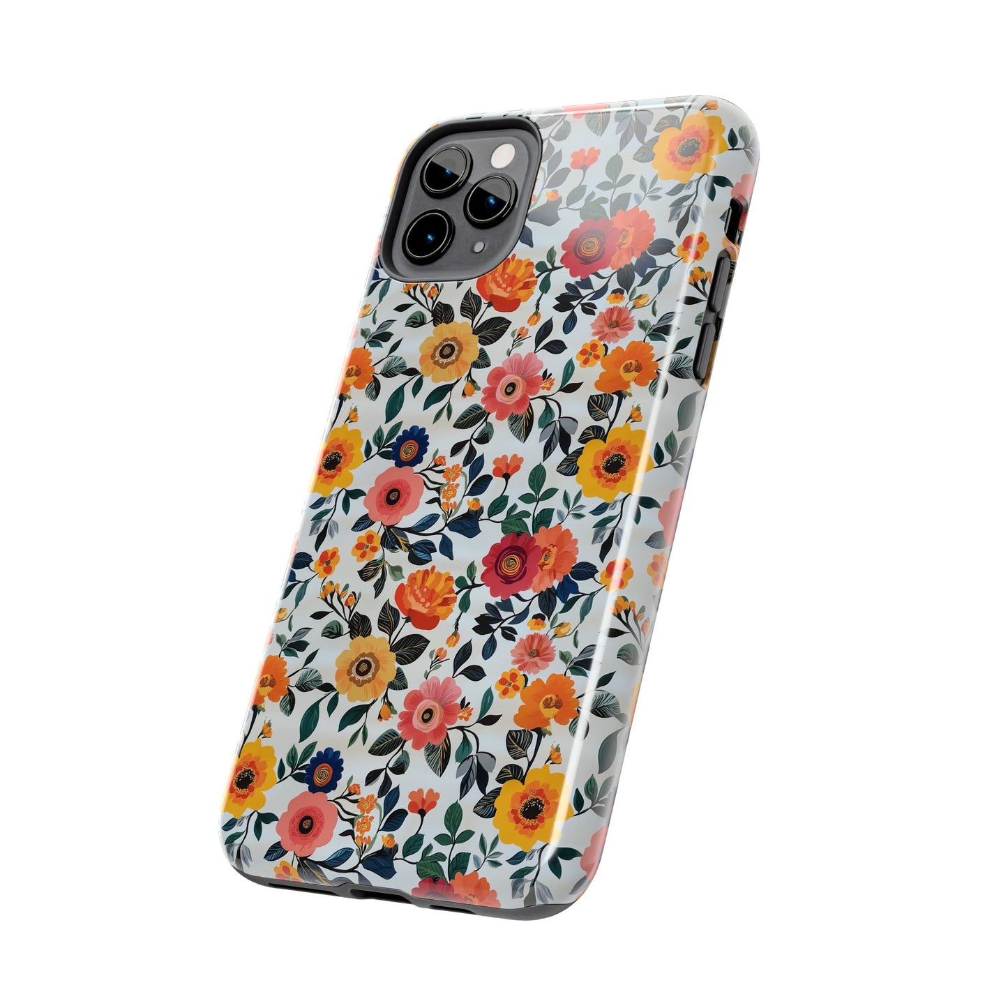 In Bloom | Small Colorful Flowers Tough Phone Cases