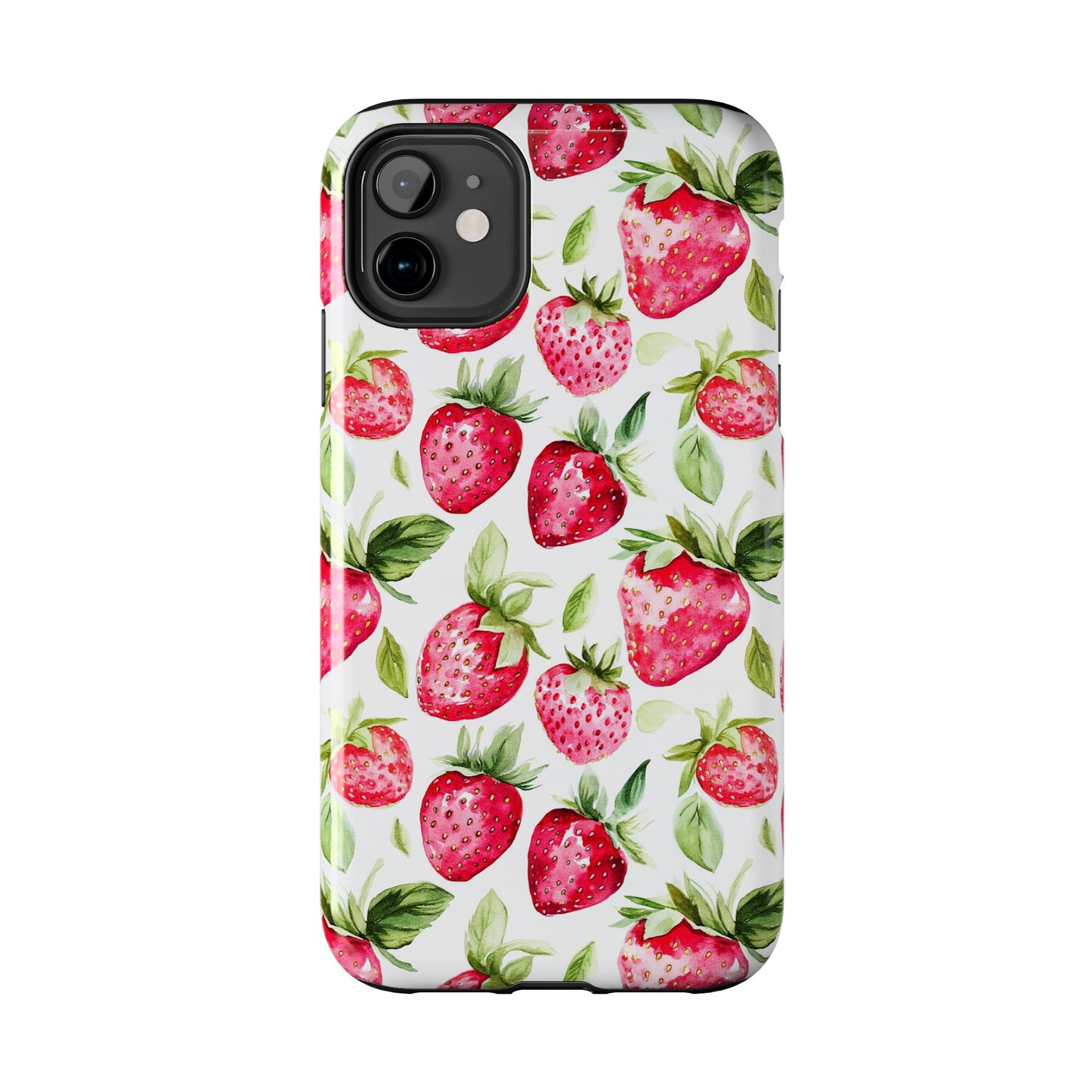 Nature Lover | Strawberry Watercolor Tough Phone Case