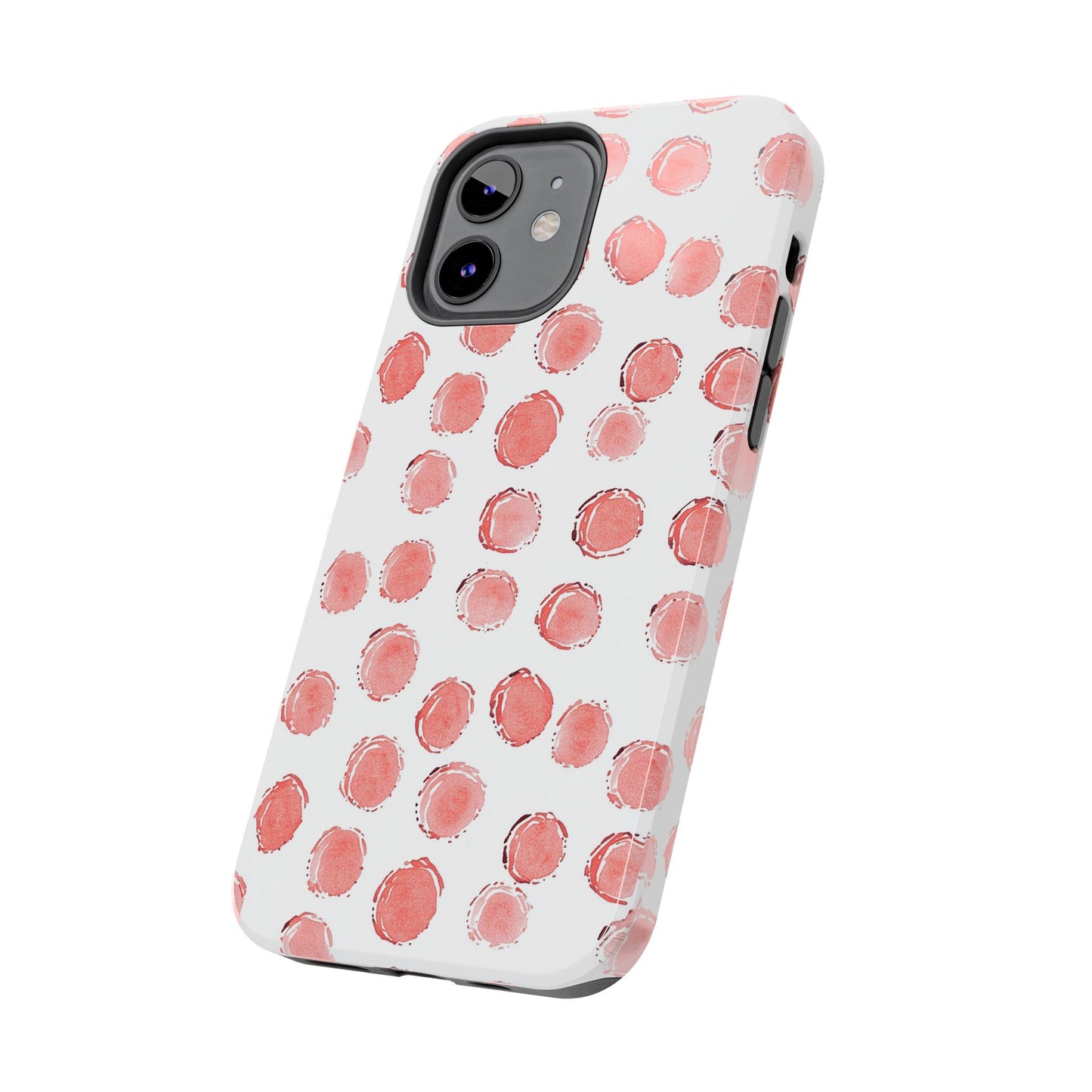 Trendy Spots | Pink Polka Dot Tough Phone Case