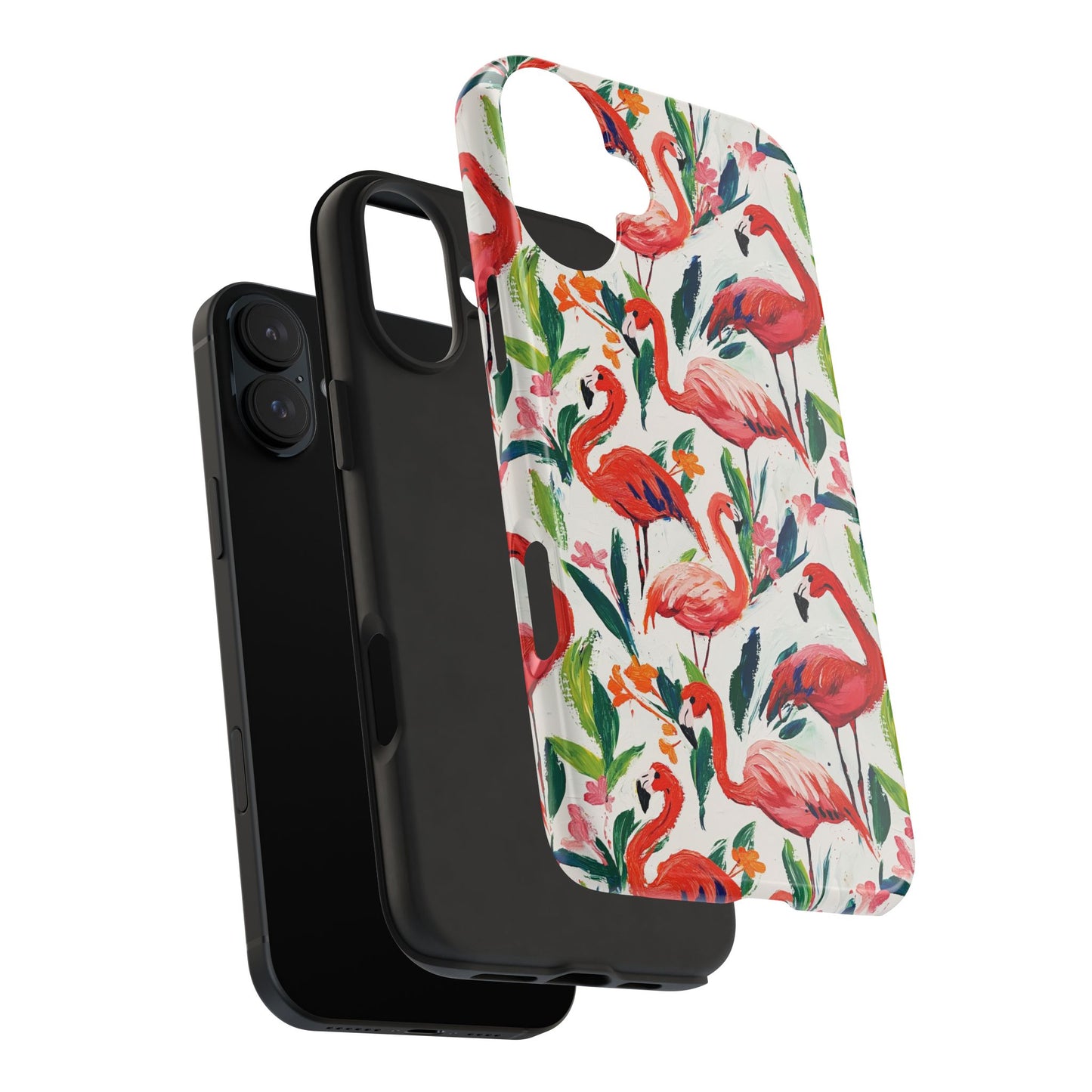 Animal Instinct | Flamingos Tough Phone Case