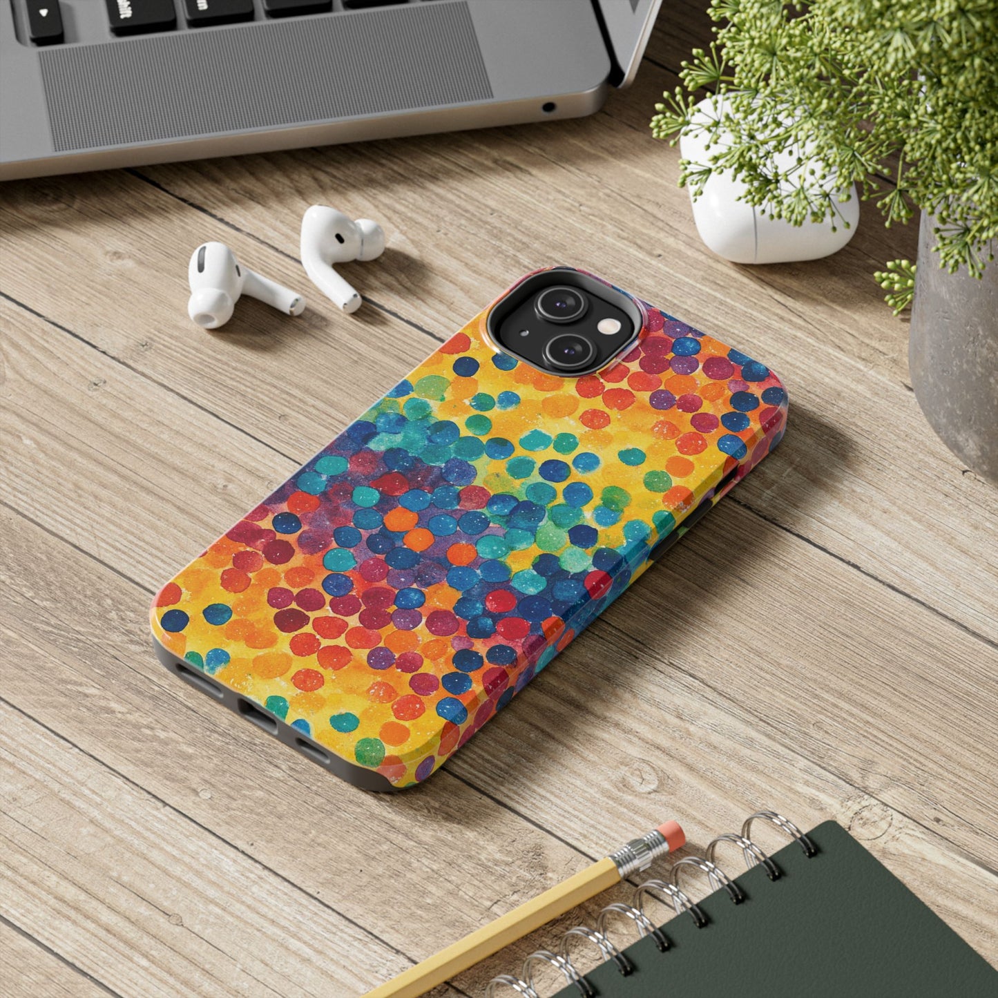 Trendy Spots | Rainbow Polka Dots Phone Case