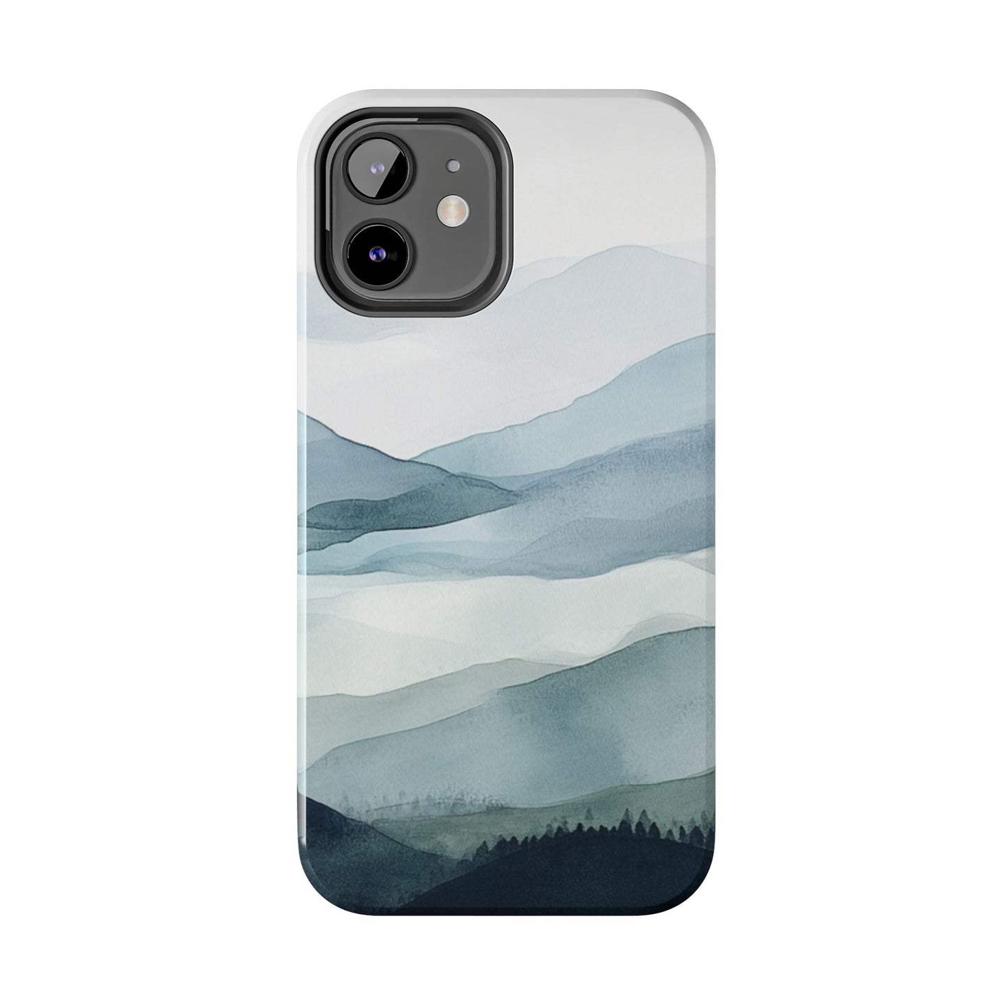Majestic Mountains | Watercolor Mountain Scene Tough Phone Case