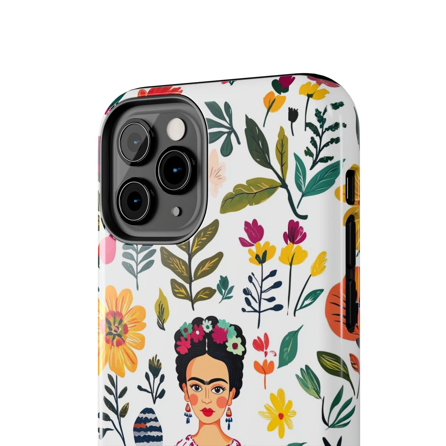 Frida Collection | Frida Kahlo Among Flowers, Colorful Mexican Inspired, Tough Phone Cases, Protective Cell Phone Cover, Hard Shell Phone