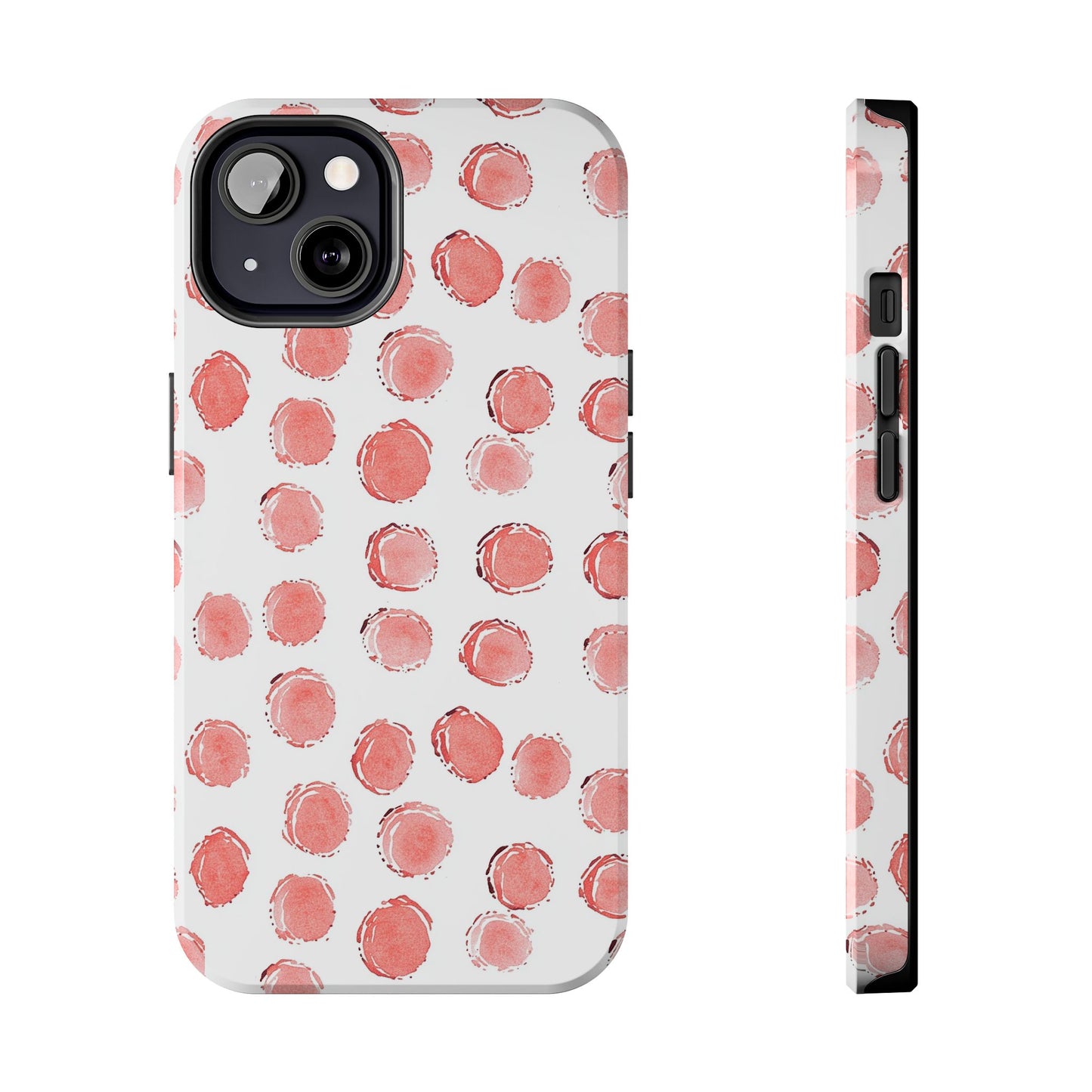 Trendy Spots | Pink Polka Dot Tough Phone Case