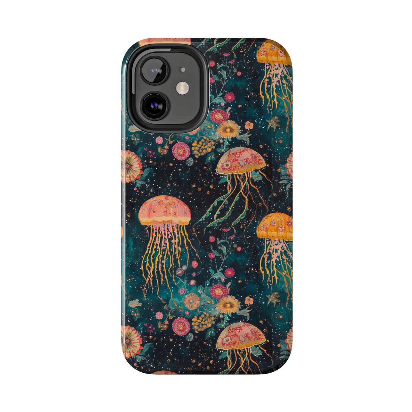 Under the Sea | Jellyfish Phone Cases, Floral Ocean Design, Sea Creature Protective Cover, Unique Tech Accessories, Underwater Theme Gifts, Tough Phone