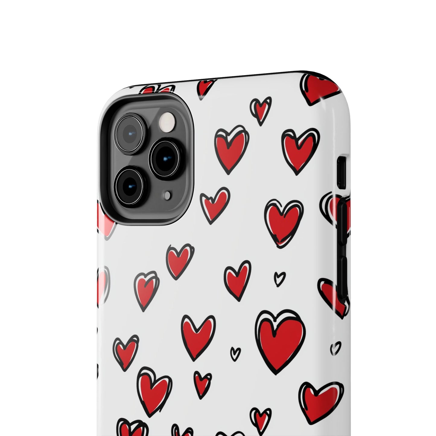 Love is in the Air | Red Hearts Tough Phone Case