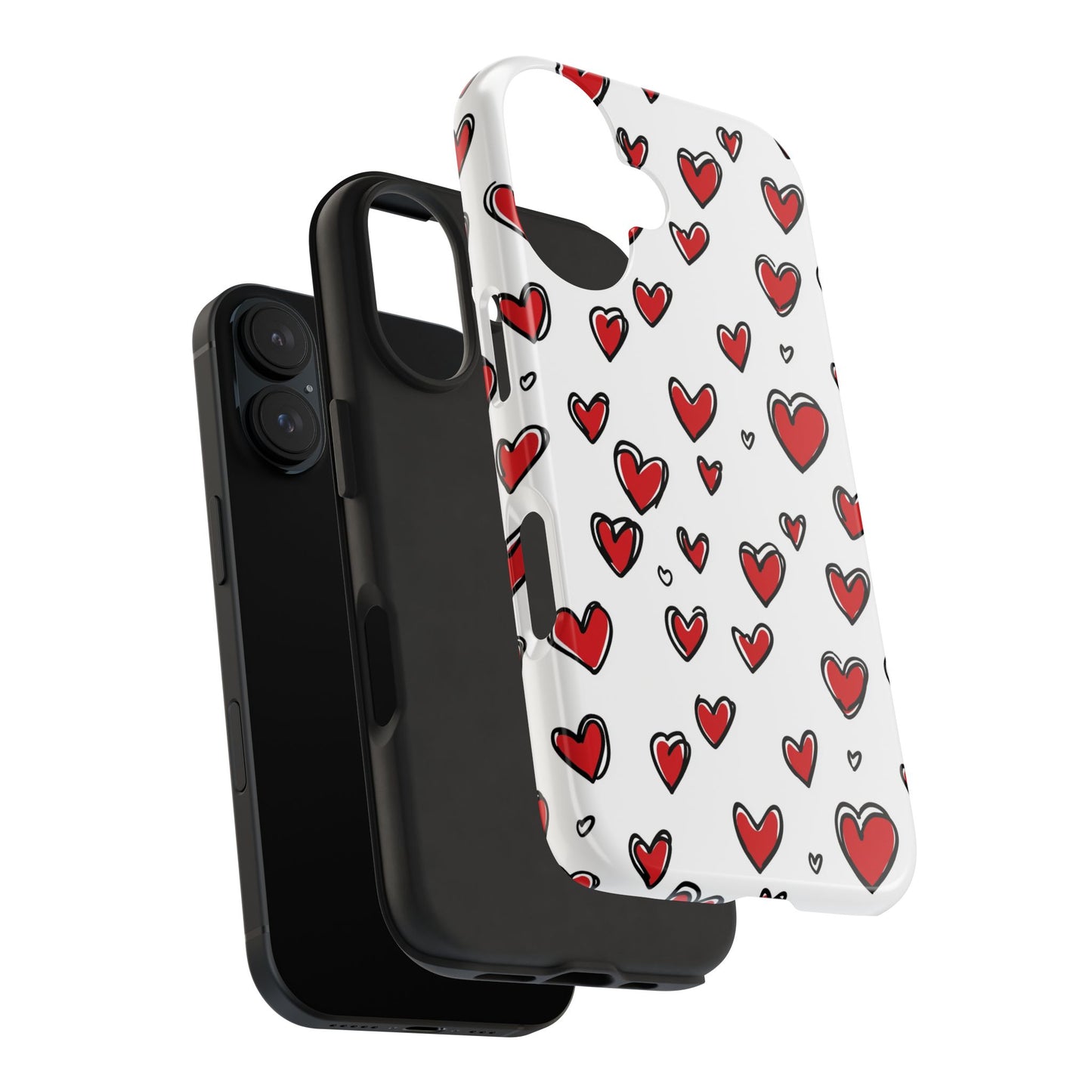 Love is in the Air | Red Hearts Tough Phone Case