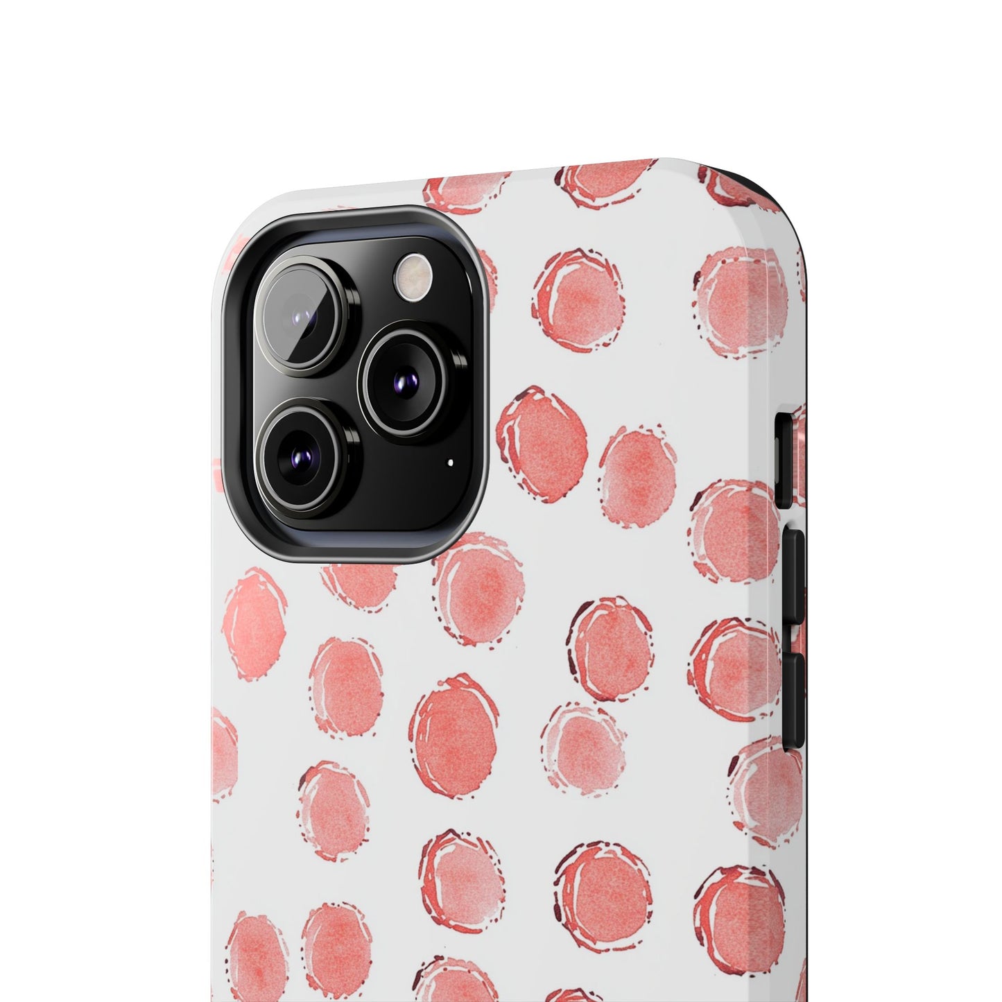 Trendy Spots | Pink Polka Dot Tough Phone Case