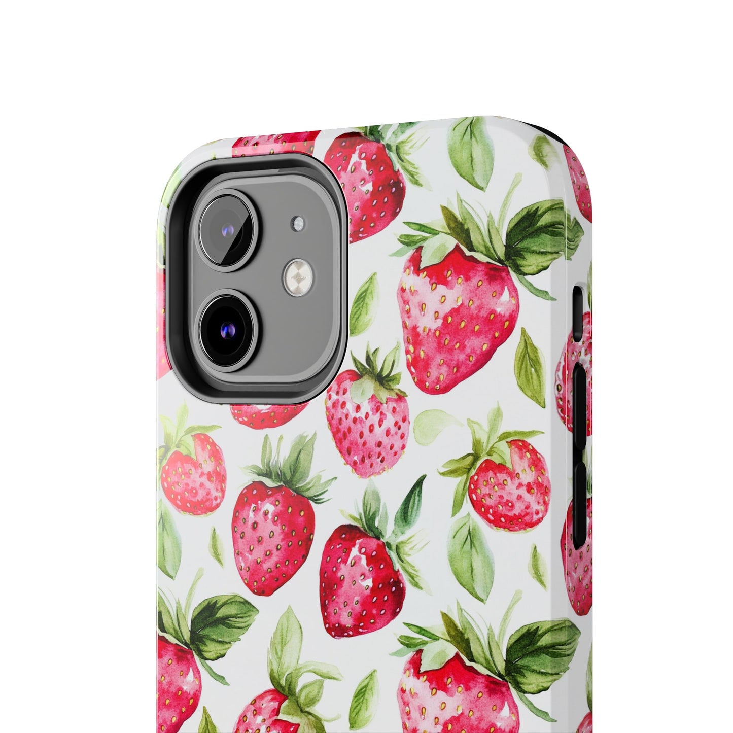 Nature Lover | Strawberry Watercolor Tough Phone Case