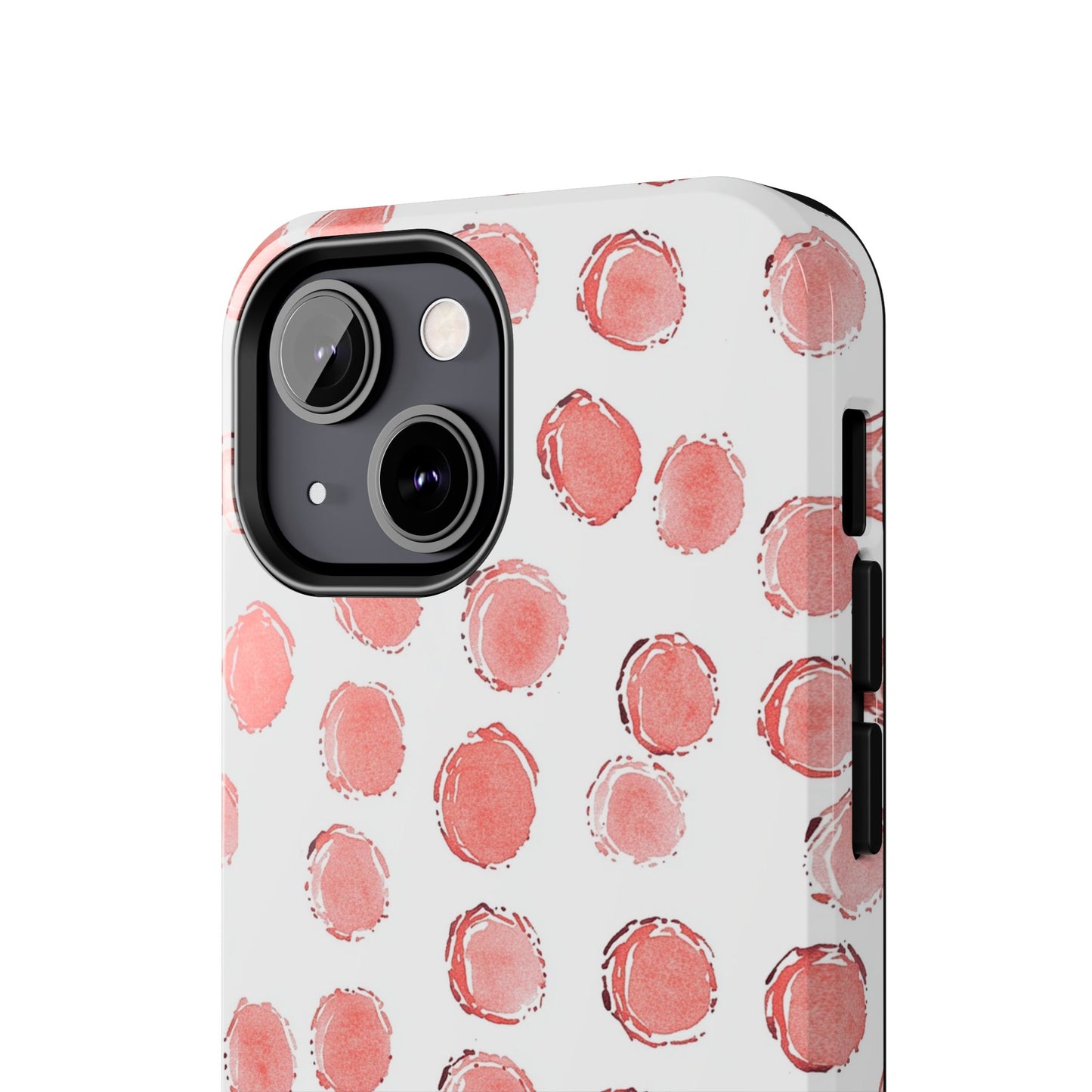 Trendy Spots | Pink Polka Dot Tough Phone Case