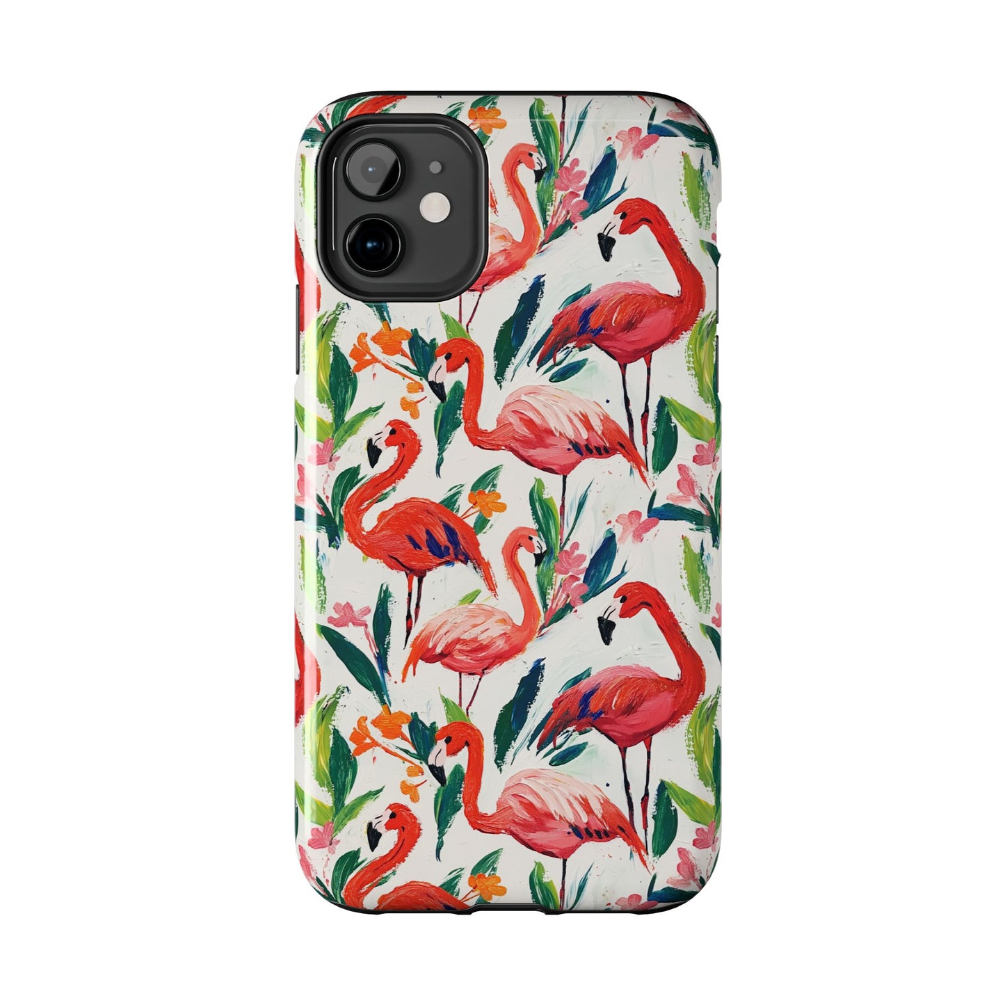 Animal Instinct | Flamingos Tough Phone Case