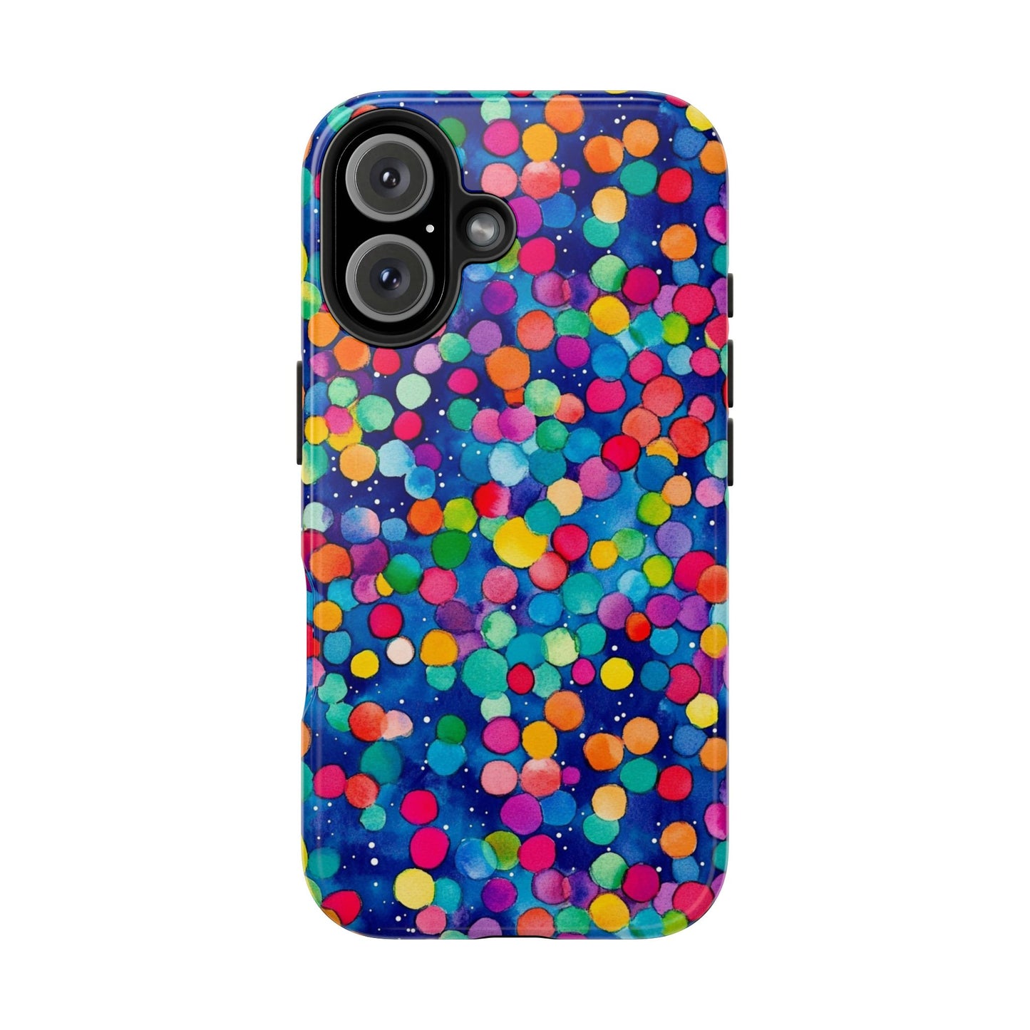 Trendy Spots | Colorful Blues Polka Dots Phone Case
