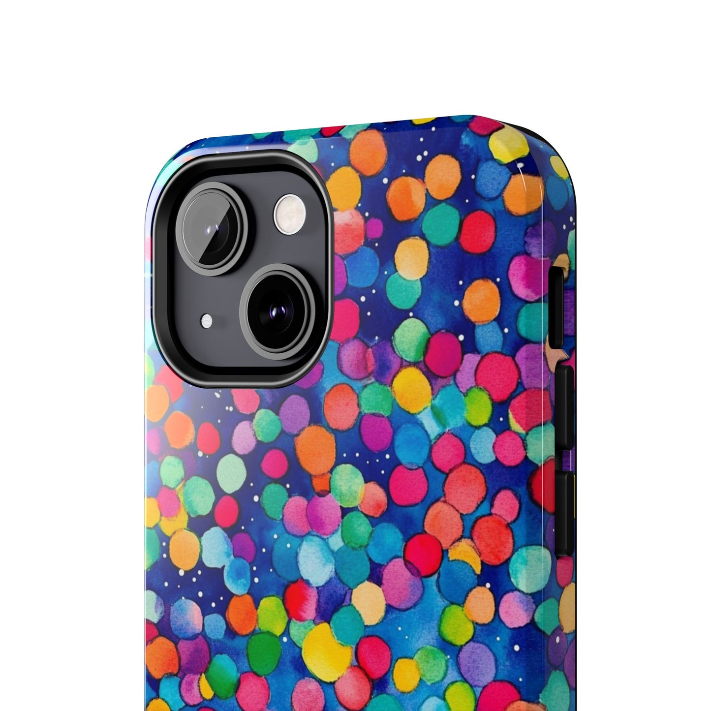 Trendy Spots | Colorful Blues Polka Dots Phone Case
