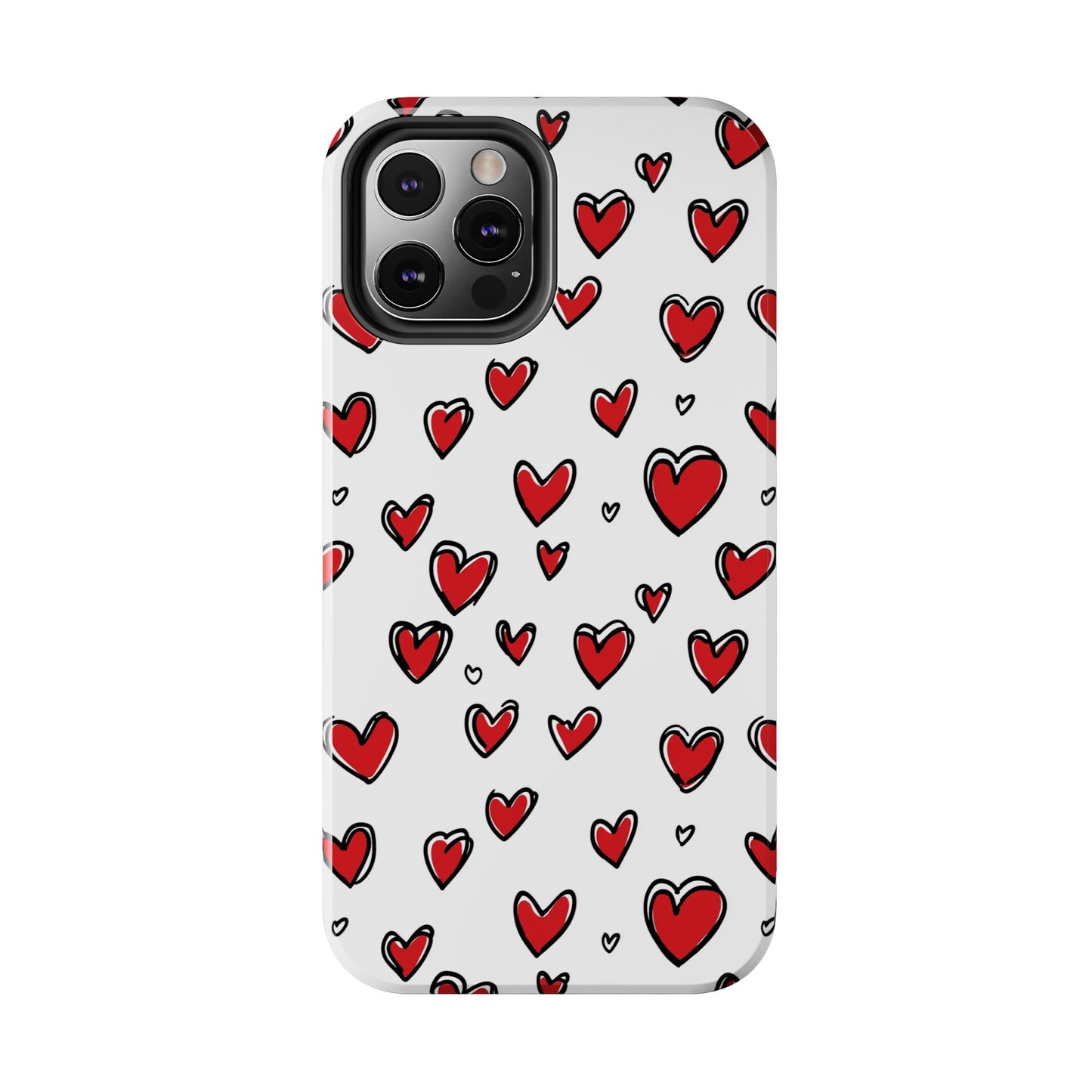 Love is in the Air | Red Hearts Tough Phone Case